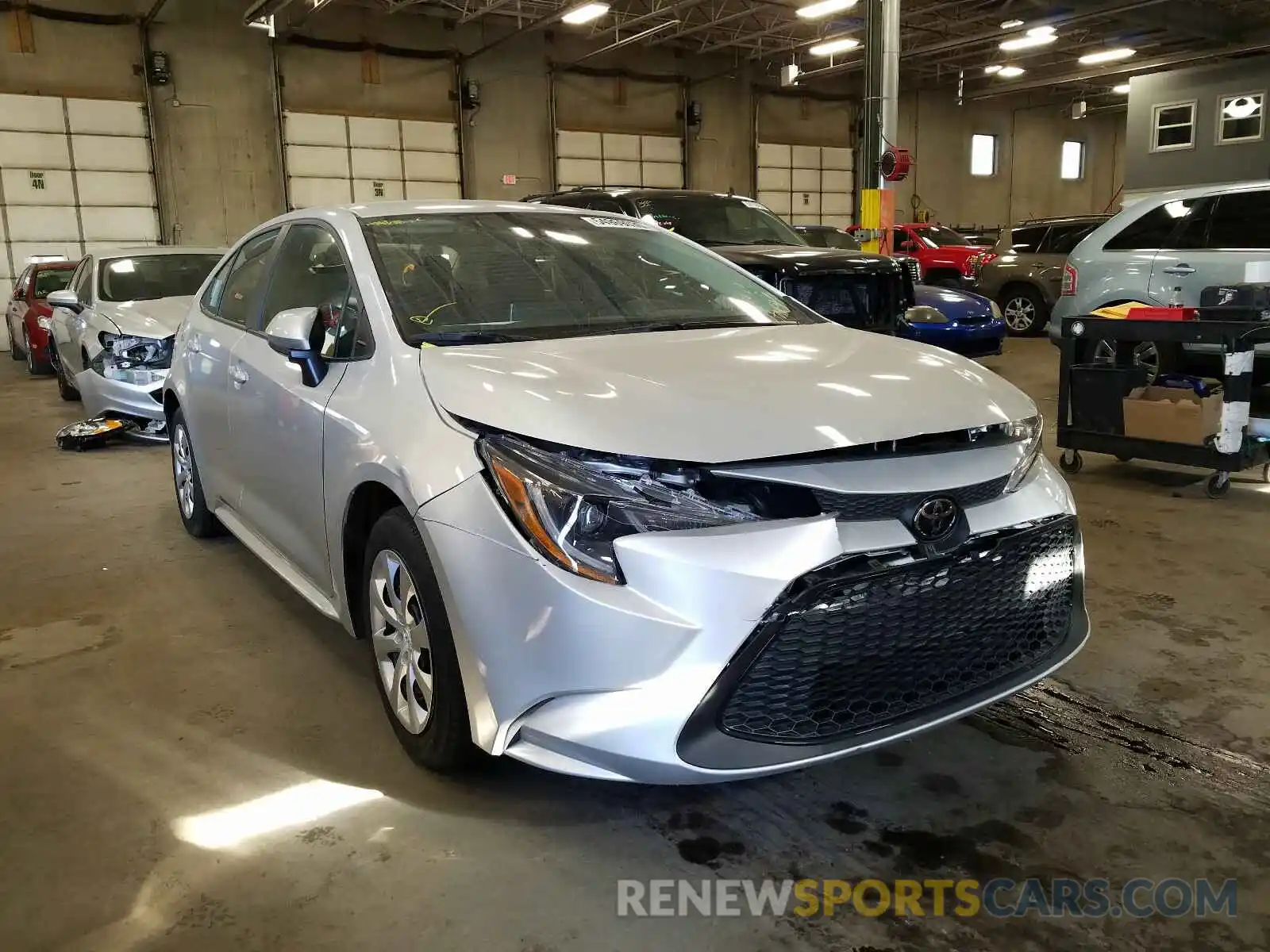 1 Photograph of a damaged car 5YFEPRAE1LP061612 TOYOTA COROLLA 2020