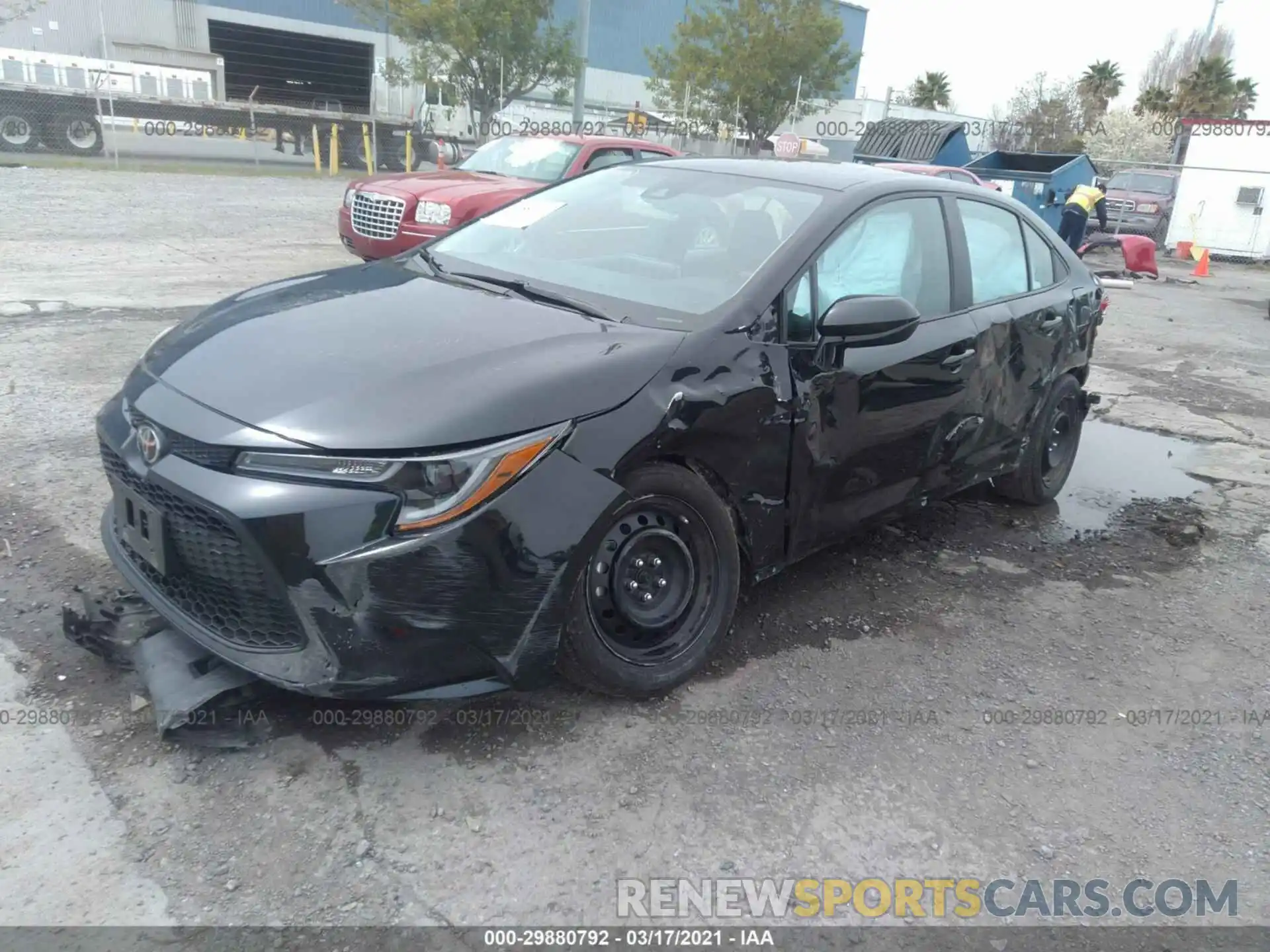 2 Photograph of a damaged car 5YFEPRAE1LP061707 TOYOTA COROLLA 2020