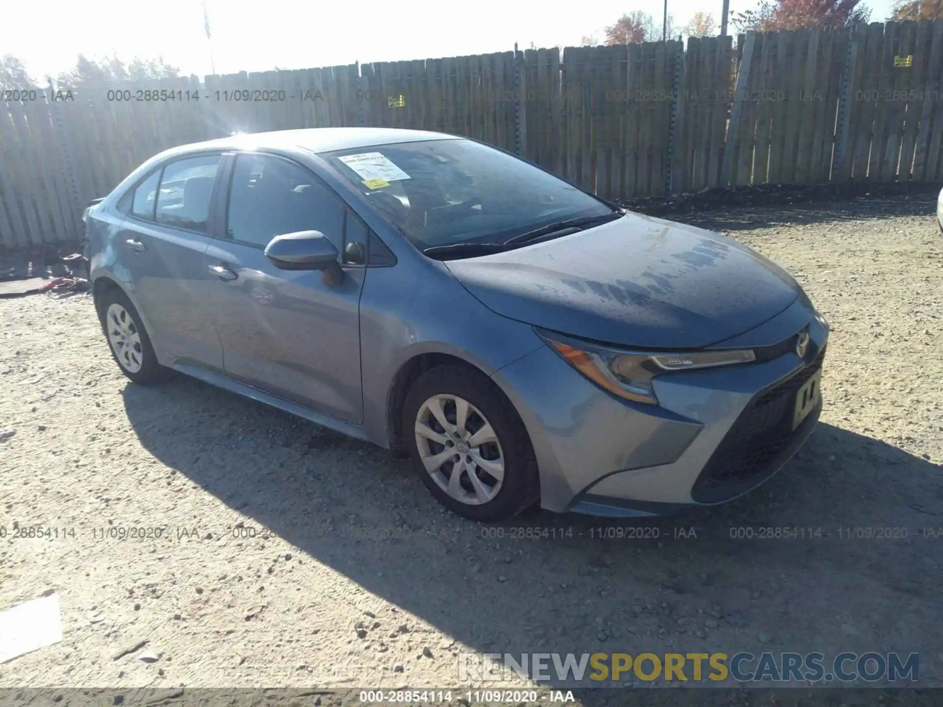 1 Photograph of a damaged car 5YFEPRAE1LP061819 TOYOTA COROLLA 2020