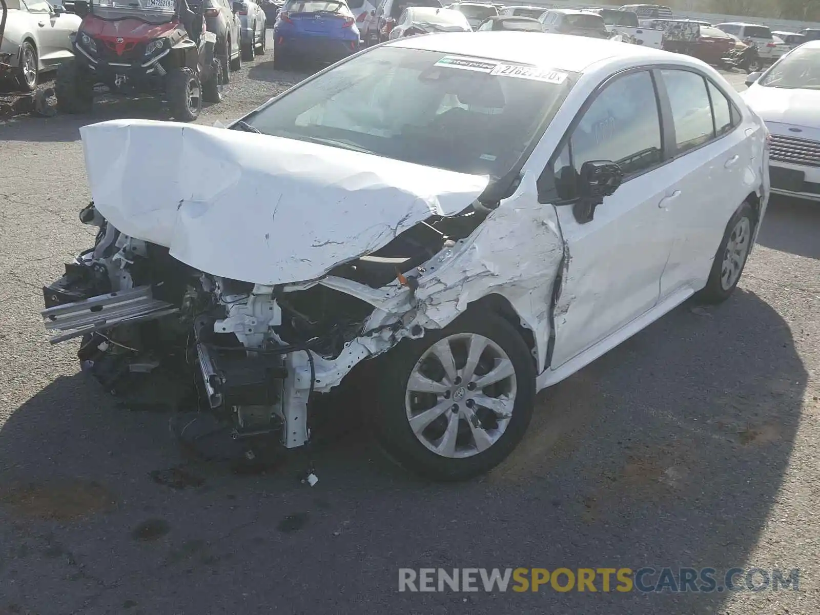 2 Photograph of a damaged car 5YFEPRAE1LP062078 TOYOTA COROLLA 2020