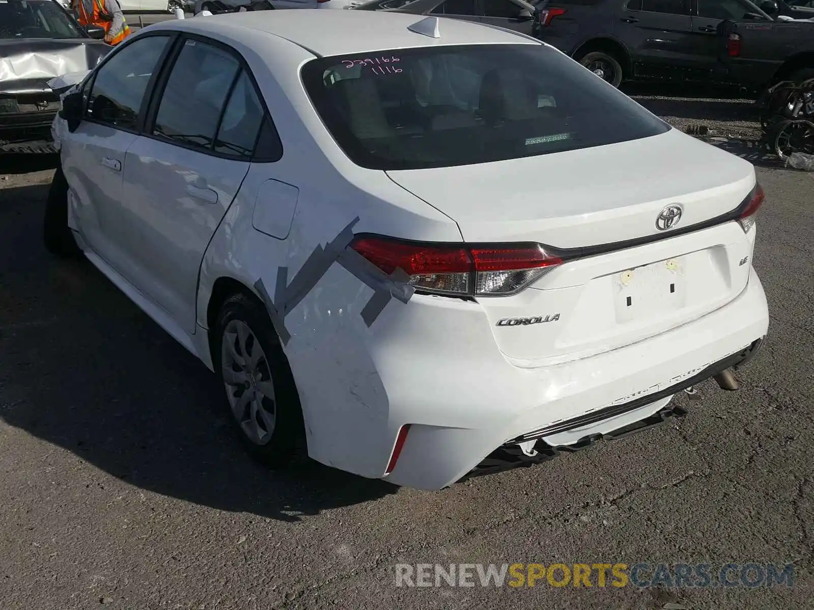 3 Photograph of a damaged car 5YFEPRAE1LP062078 TOYOTA COROLLA 2020