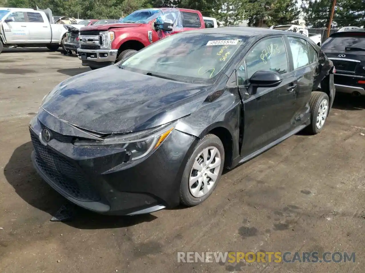 2 Photograph of a damaged car 5YFEPRAE1LP062839 TOYOTA COROLLA 2020