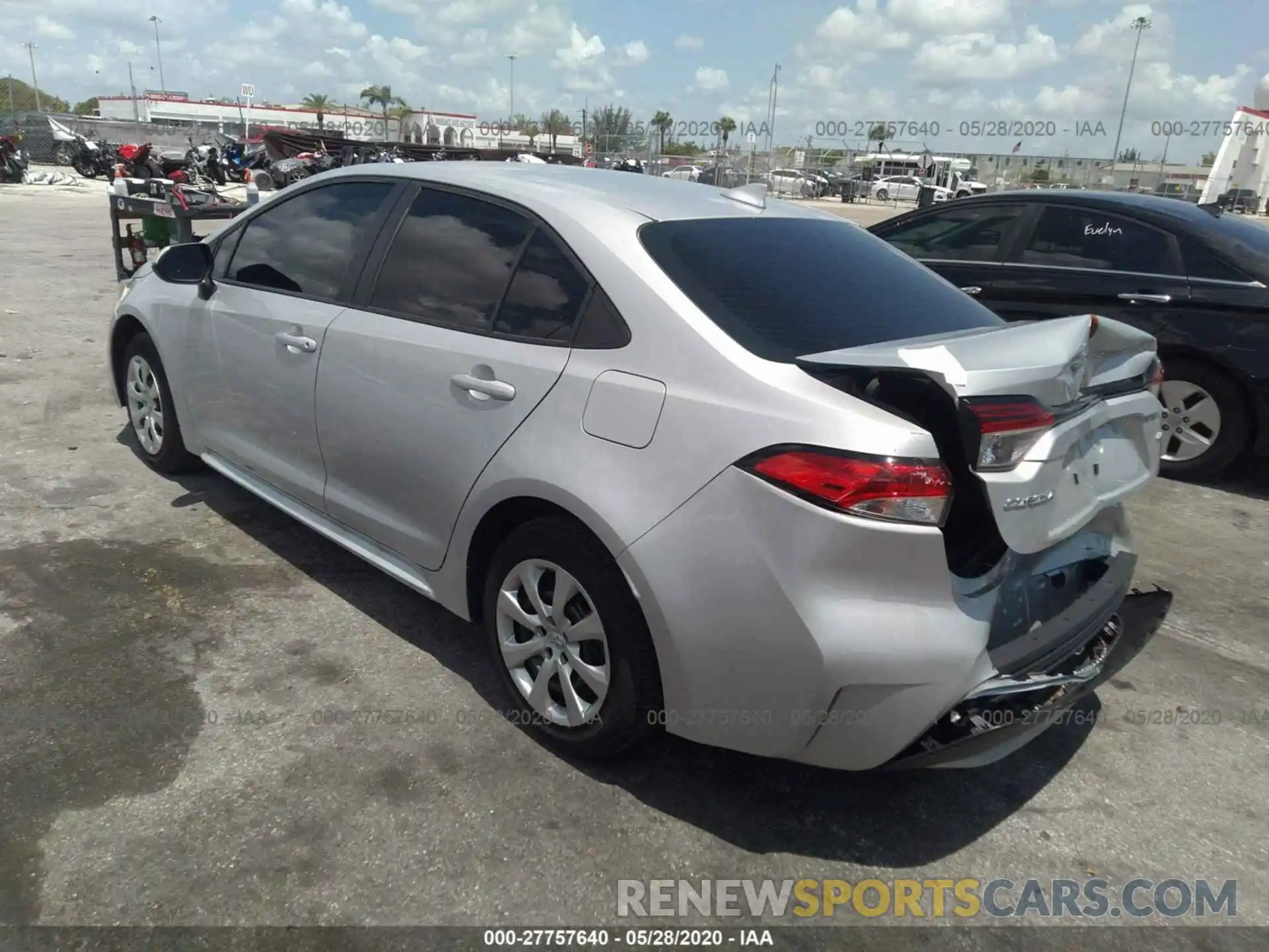 3 Photograph of a damaged car 5YFEPRAE1LP063232 TOYOTA COROLLA 2020