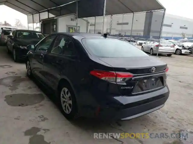 3 Photograph of a damaged car 5YFEPRAE1LP063392 TOYOTA COROLLA 2020