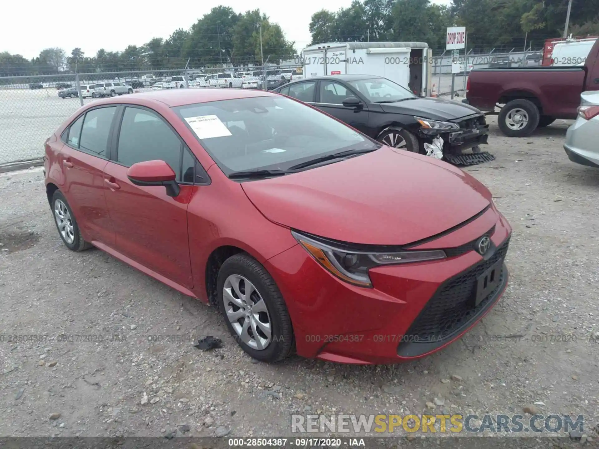 1 Photograph of a damaged car 5YFEPRAE1LP064073 TOYOTA COROLLA 2020