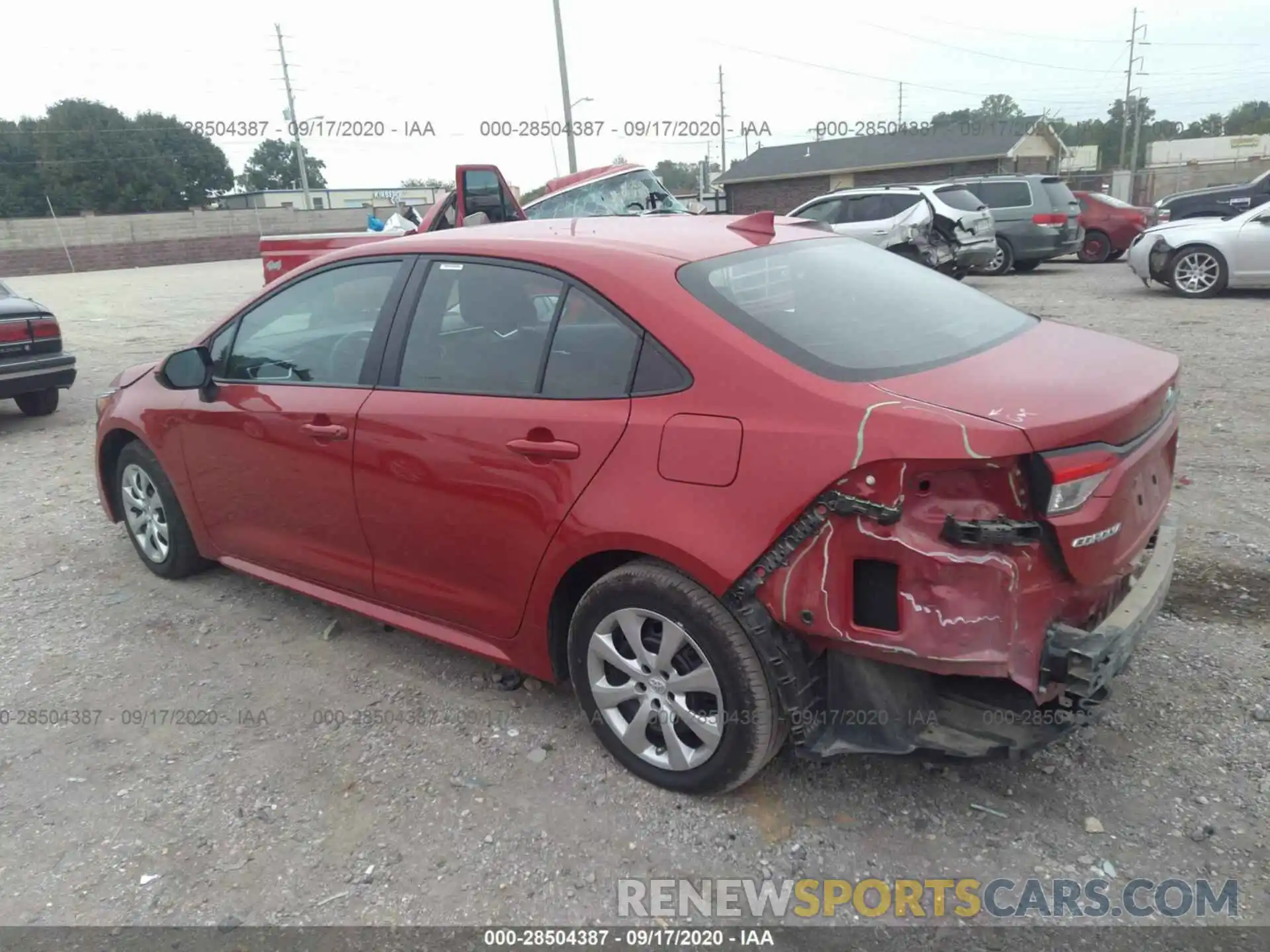 3 Photograph of a damaged car 5YFEPRAE1LP064073 TOYOTA COROLLA 2020