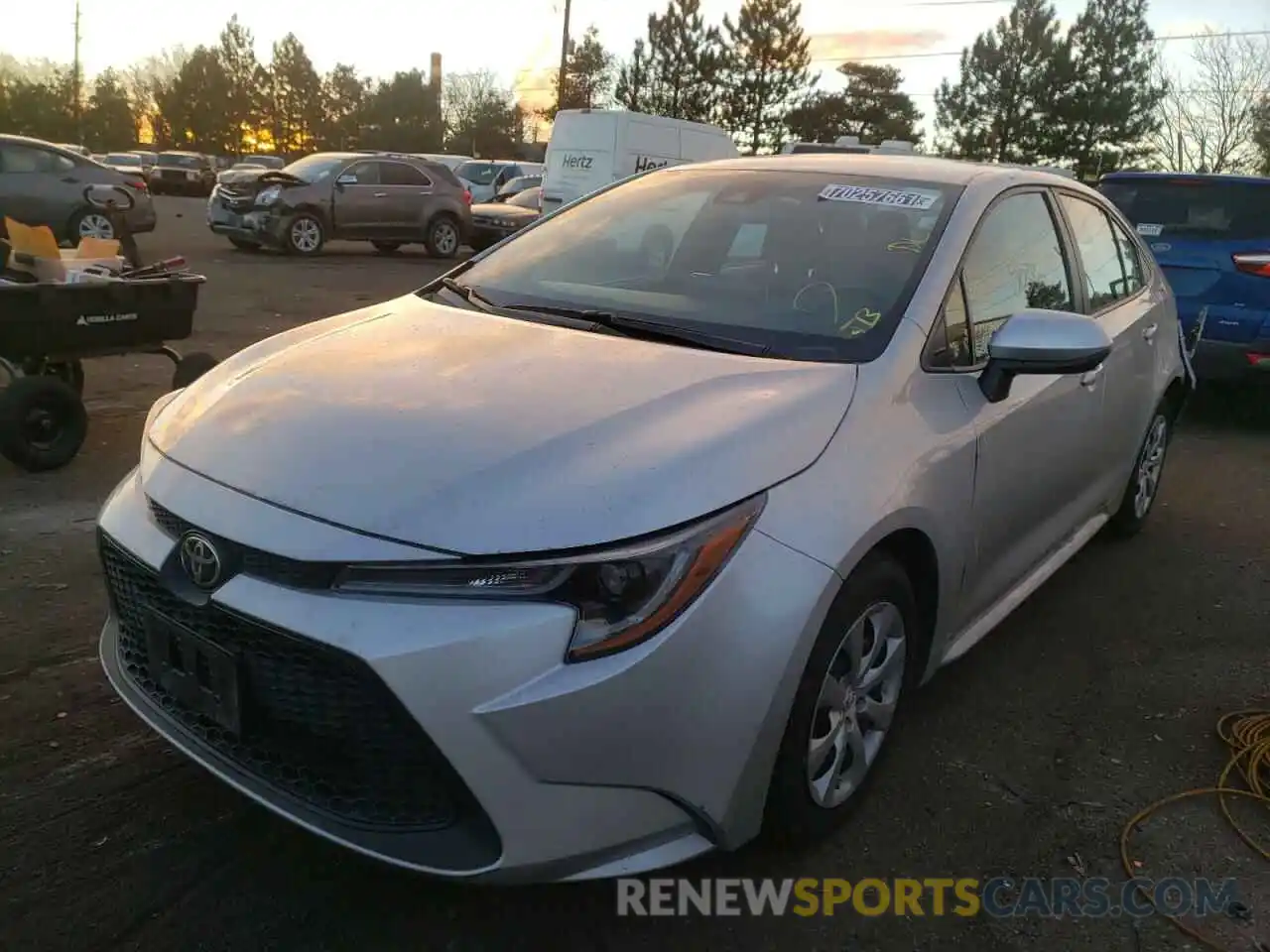 2 Photograph of a damaged car 5YFEPRAE1LP064140 TOYOTA COROLLA 2020