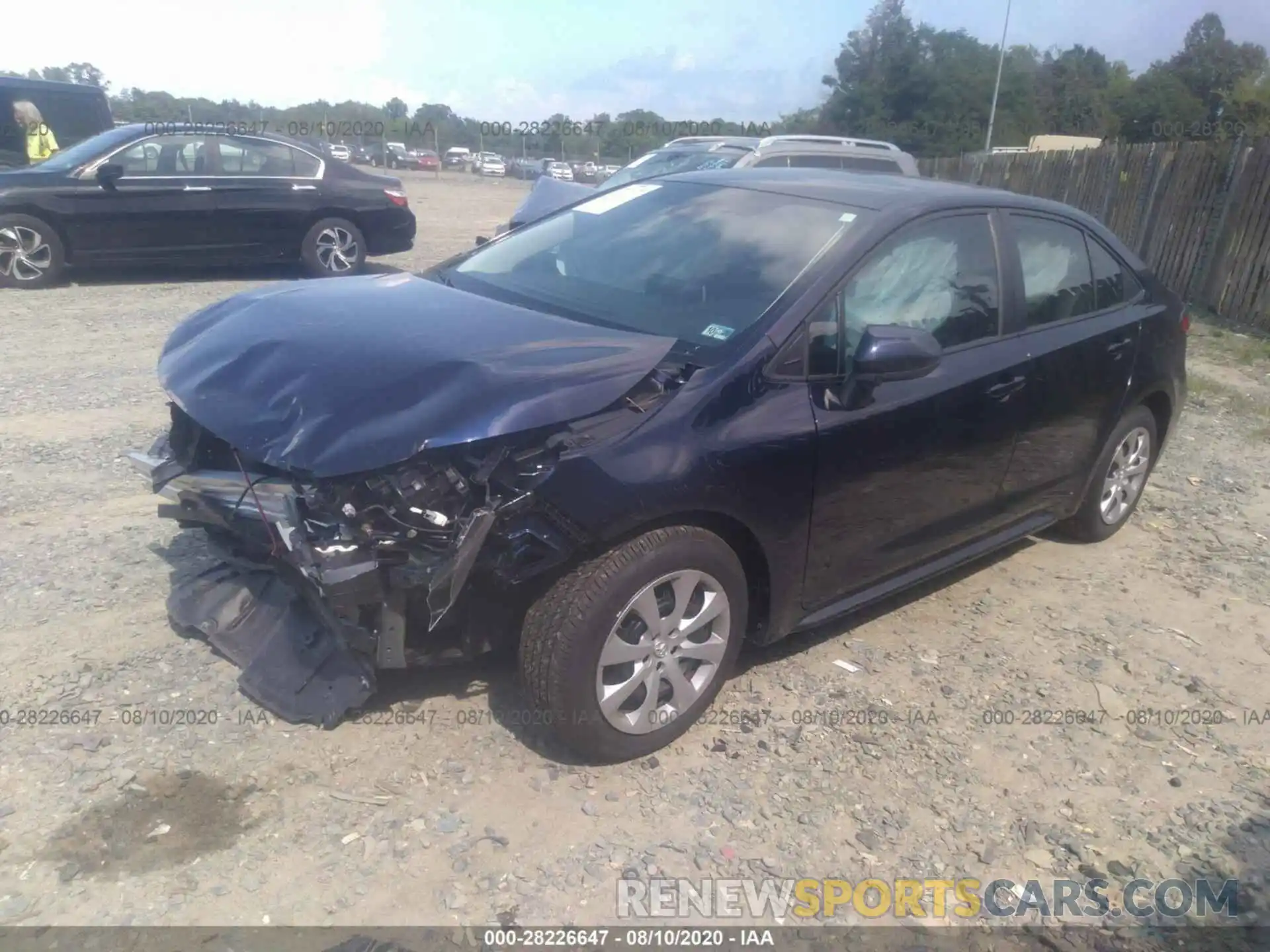 2 Photograph of a damaged car 5YFEPRAE1LP064235 TOYOTA COROLLA 2020