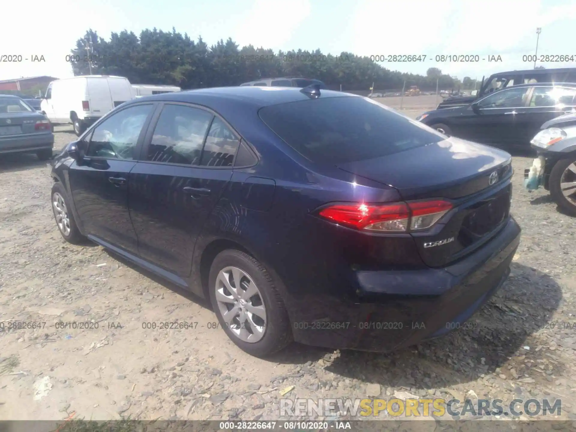 3 Photograph of a damaged car 5YFEPRAE1LP064235 TOYOTA COROLLA 2020