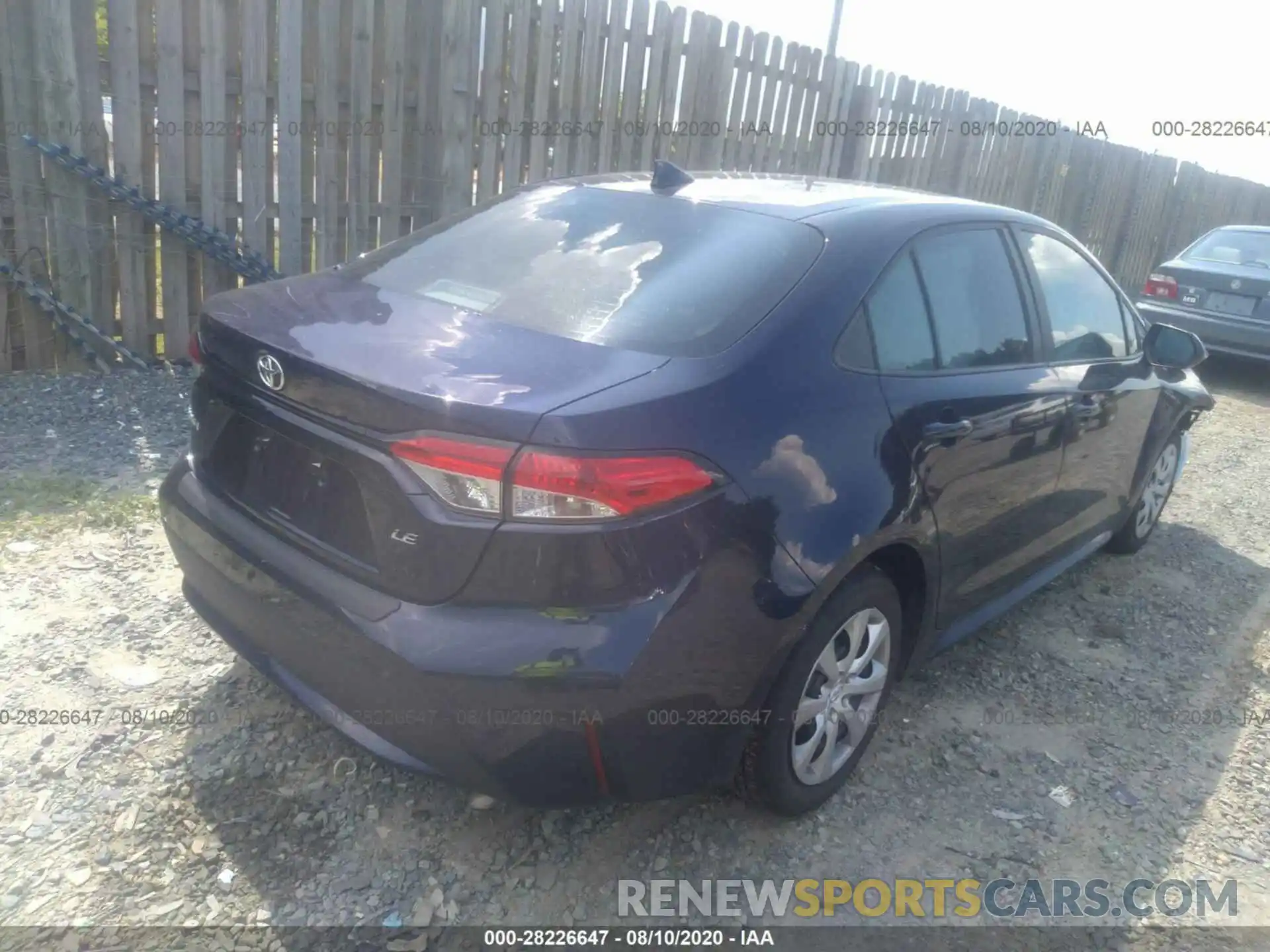 4 Photograph of a damaged car 5YFEPRAE1LP064235 TOYOTA COROLLA 2020