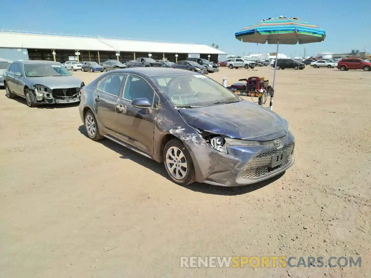 1 Photograph of a damaged car 5YFEPRAE1LP064560 TOYOTA COROLLA 2020