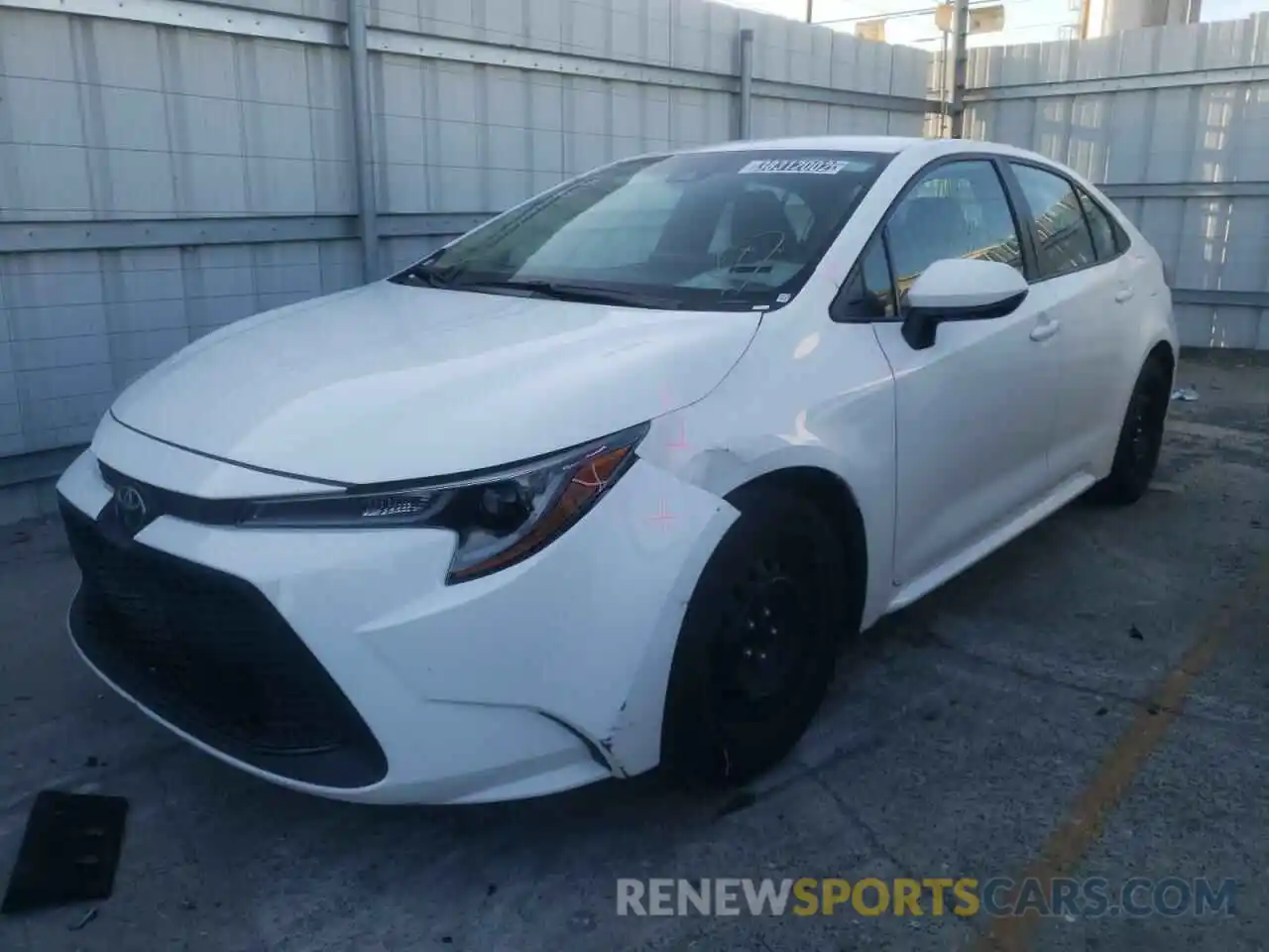 2 Photograph of a damaged car 5YFEPRAE1LP065188 TOYOTA COROLLA 2020