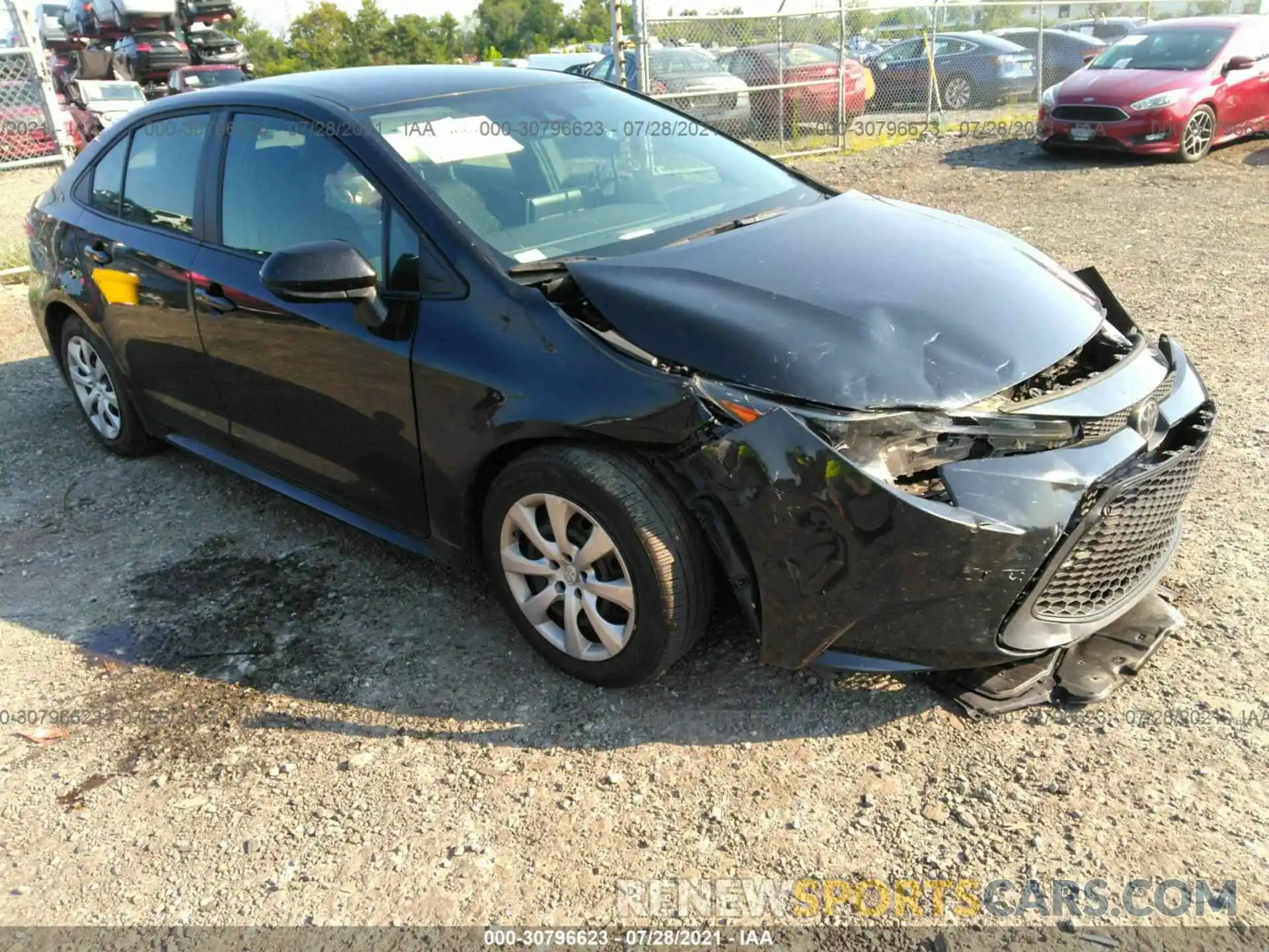 1 Photograph of a damaged car 5YFEPRAE1LP067829 TOYOTA COROLLA 2020