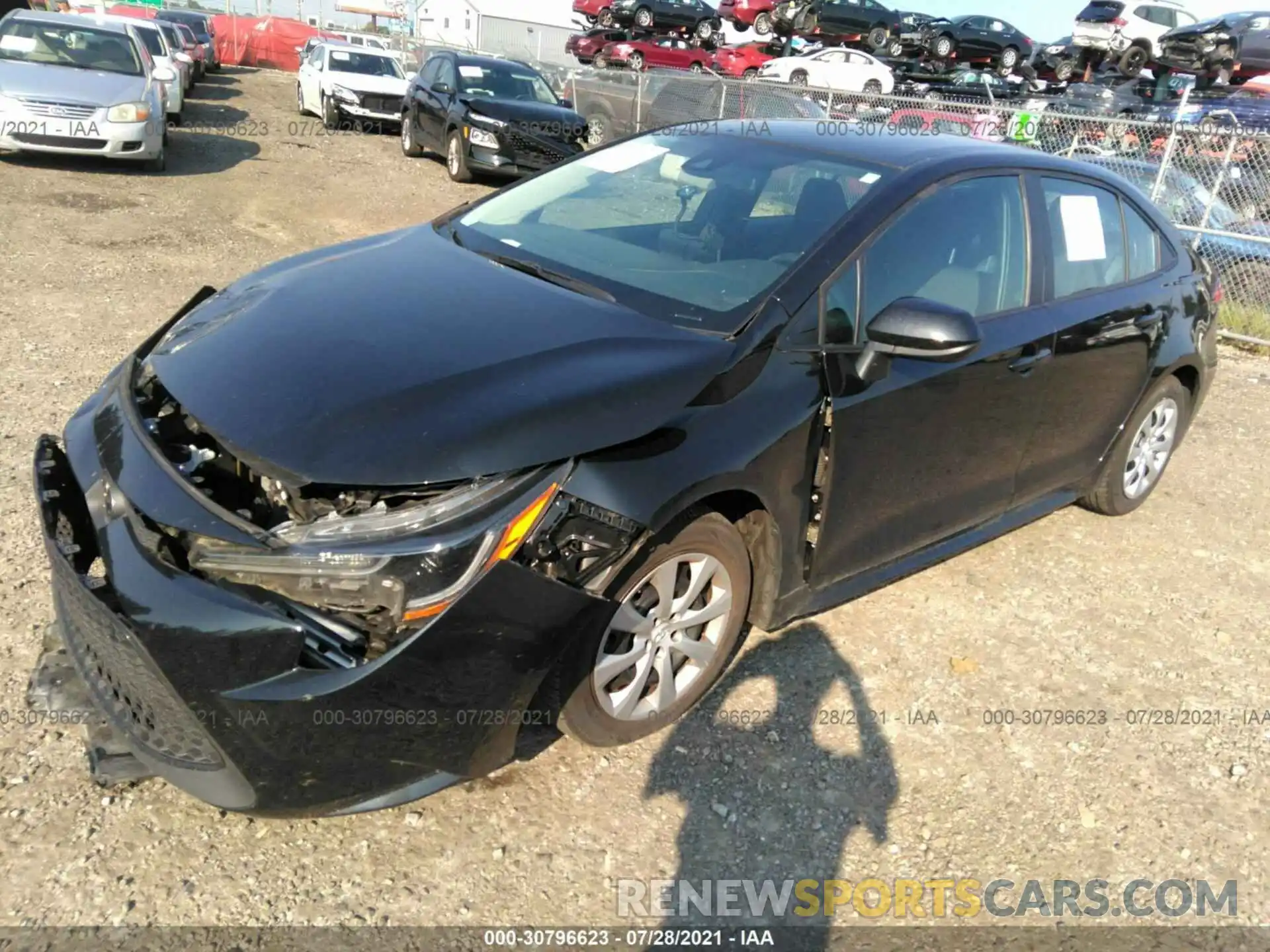 2 Photograph of a damaged car 5YFEPRAE1LP067829 TOYOTA COROLLA 2020