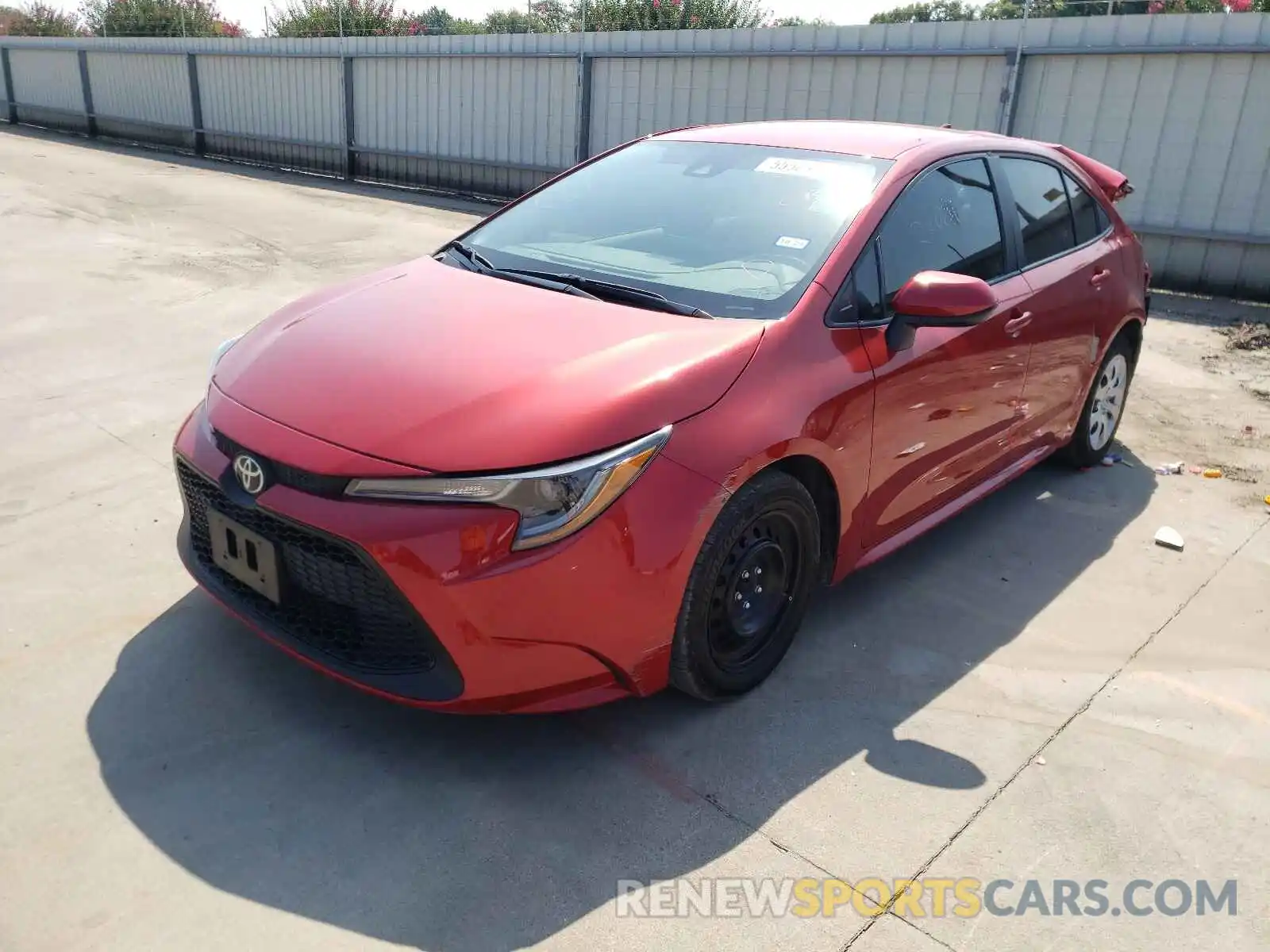 2 Photograph of a damaged car 5YFEPRAE1LP068964 TOYOTA COROLLA 2020