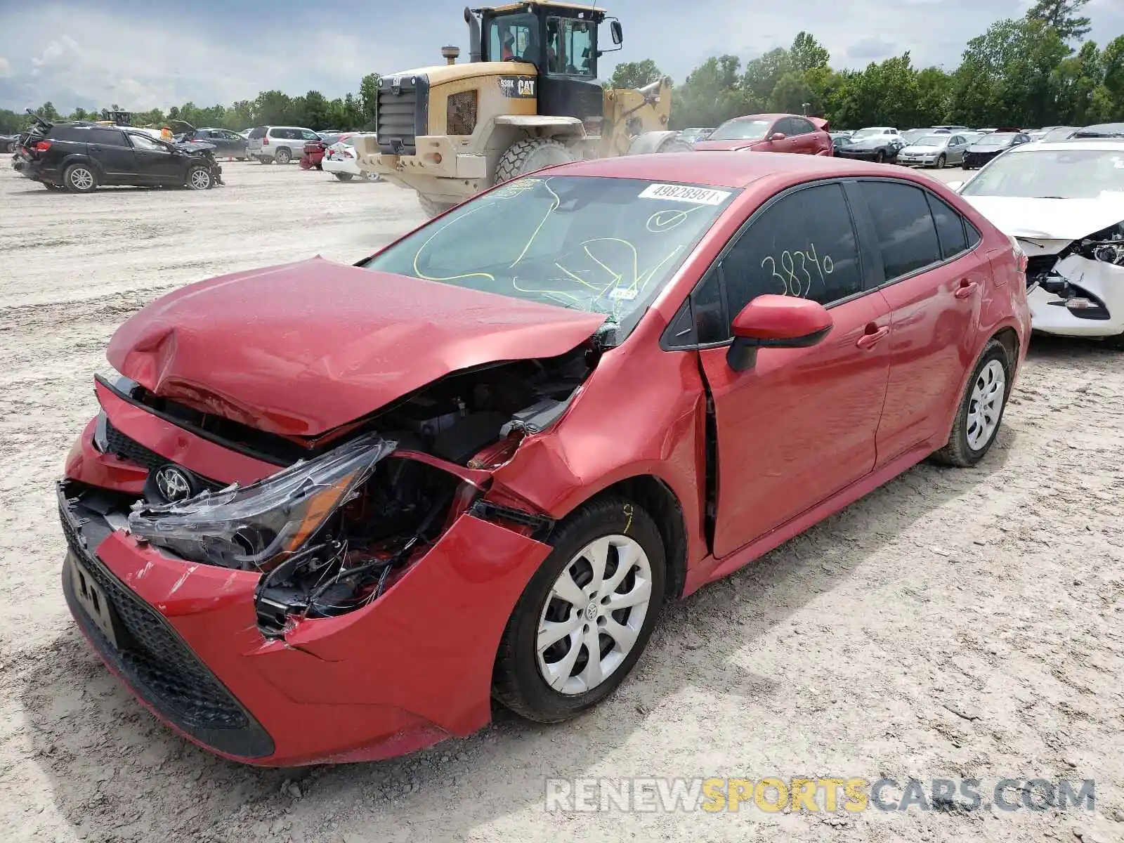 2 Photograph of a damaged car 5YFEPRAE1LP070133 TOYOTA COROLLA 2020