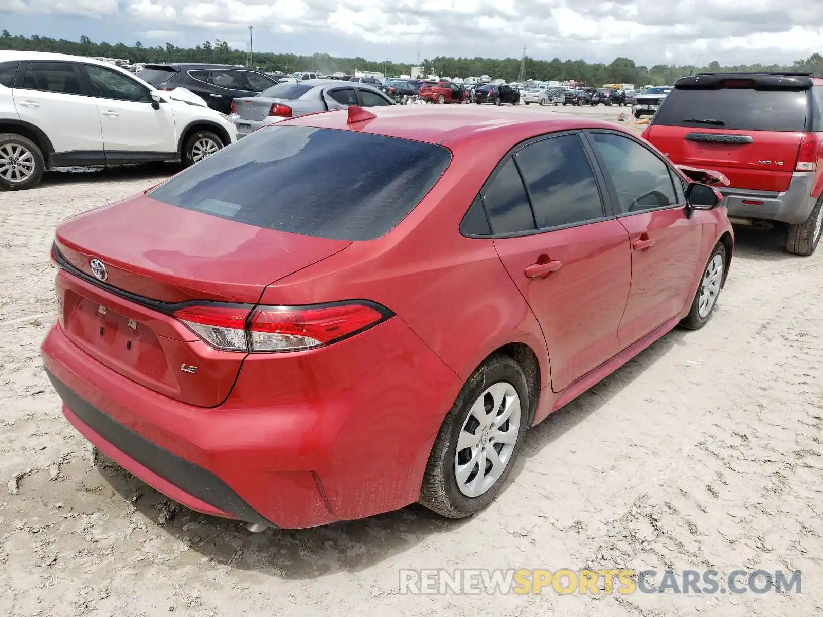 4 Photograph of a damaged car 5YFEPRAE1LP070133 TOYOTA COROLLA 2020