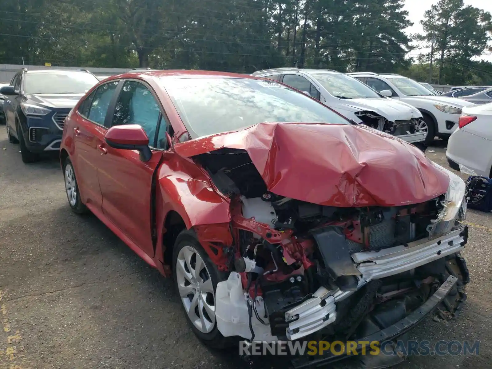 1 Photograph of a damaged car 5YFEPRAE1LP070326 TOYOTA COROLLA 2020