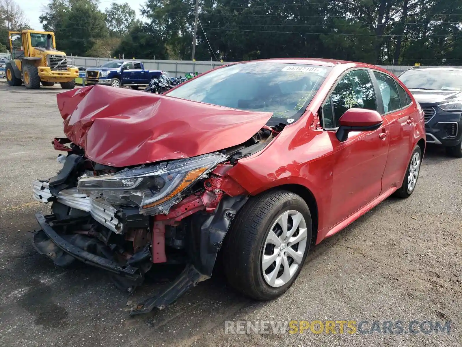 2 Photograph of a damaged car 5YFEPRAE1LP070326 TOYOTA COROLLA 2020