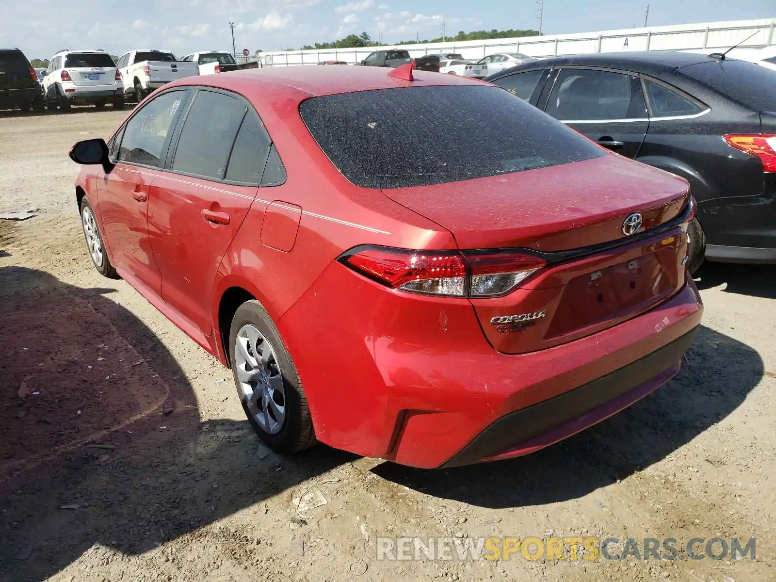 3 Photograph of a damaged car 5YFEPRAE1LP070620 TOYOTA COROLLA 2020