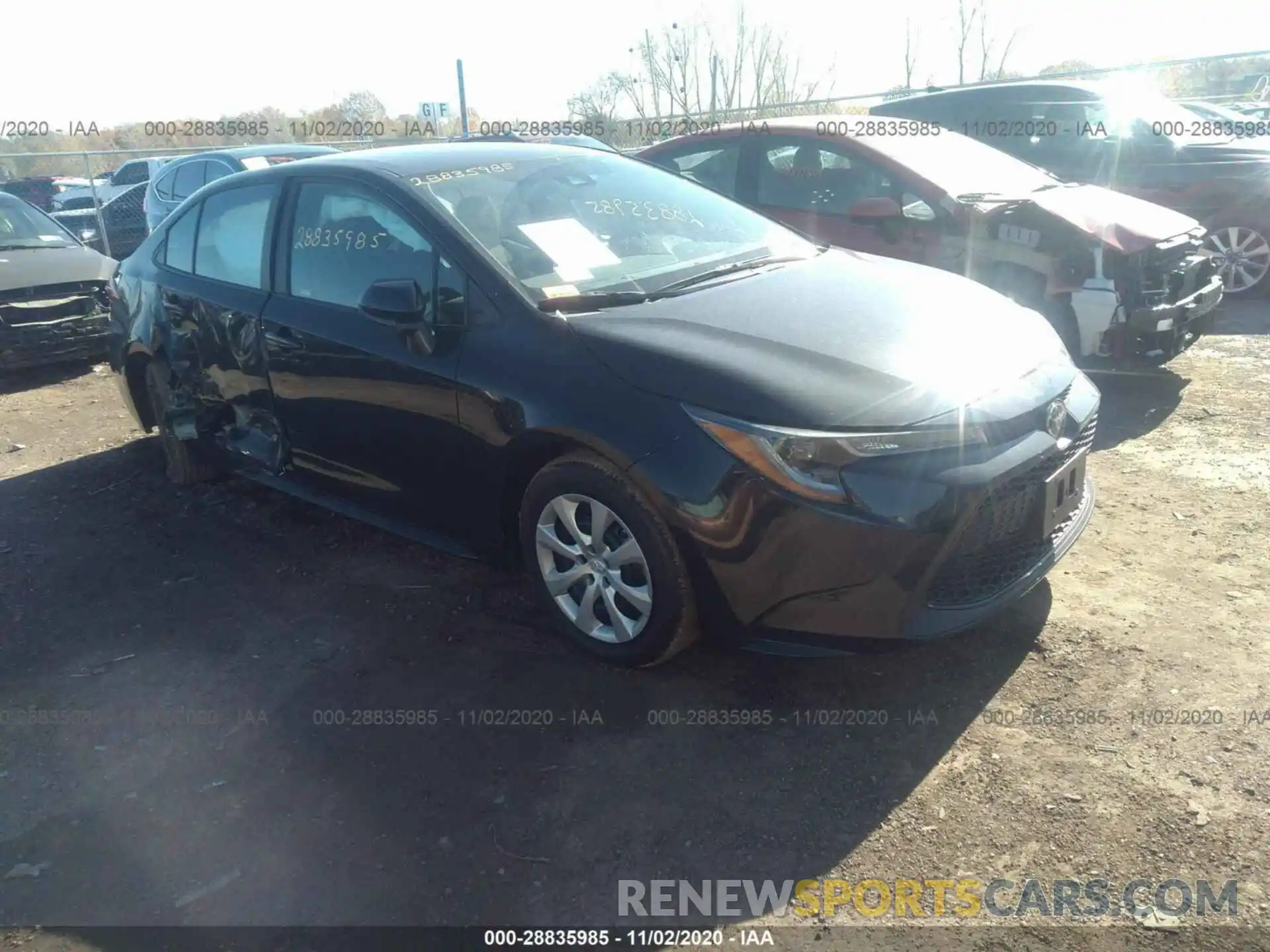 1 Photograph of a damaged car 5YFEPRAE1LP071444 TOYOTA COROLLA 2020