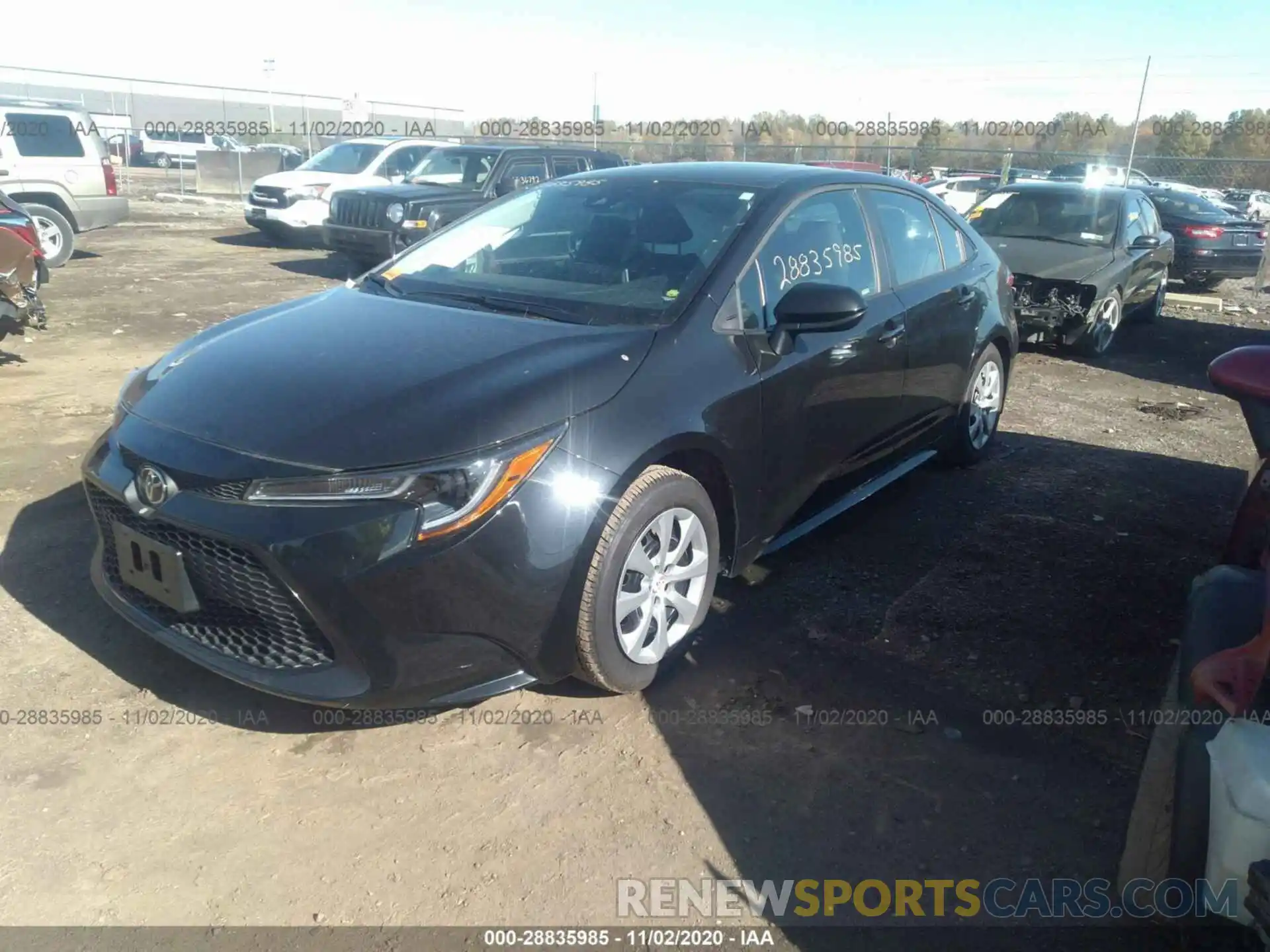 2 Photograph of a damaged car 5YFEPRAE1LP071444 TOYOTA COROLLA 2020