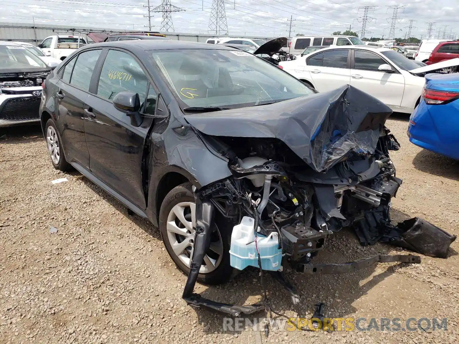 1 Photograph of a damaged car 5YFEPRAE1LP073100 TOYOTA COROLLA 2020