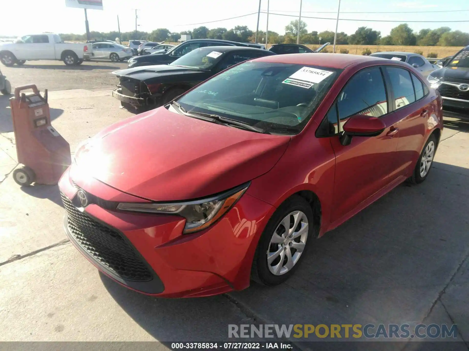 2 Photograph of a damaged car 5YFEPRAE1LP073260 TOYOTA COROLLA 2020