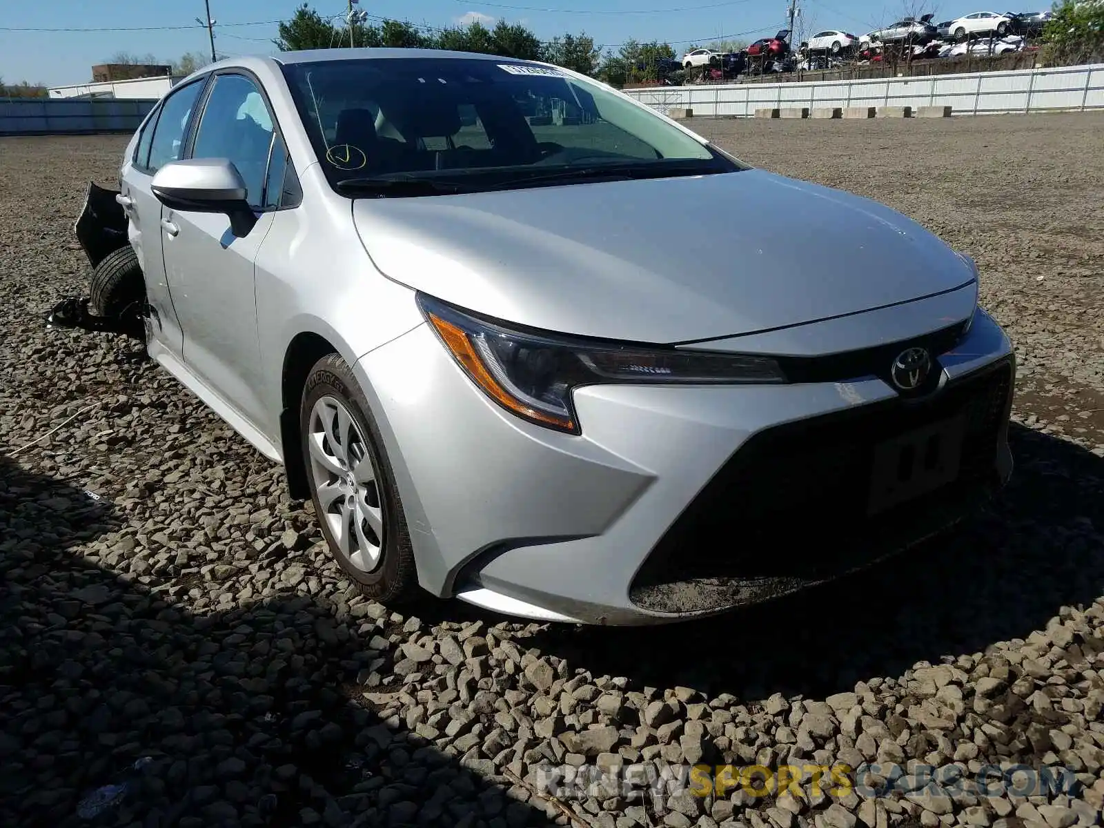 1 Photograph of a damaged car 5YFEPRAE1LP073985 TOYOTA COROLLA 2020