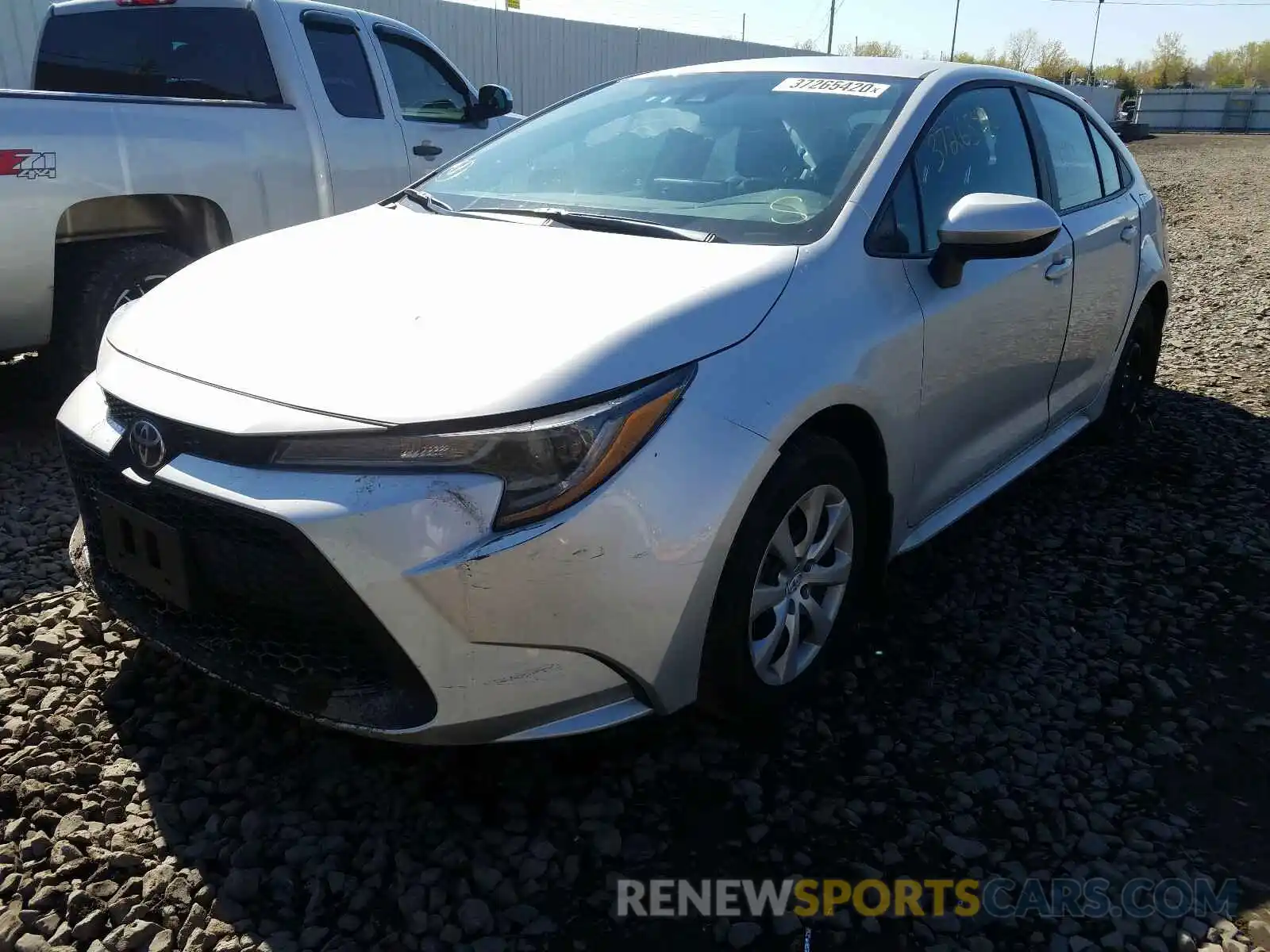 2 Photograph of a damaged car 5YFEPRAE1LP073985 TOYOTA COROLLA 2020