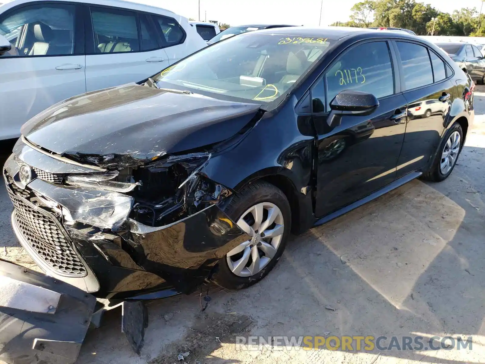 2 Photograph of a damaged car 5YFEPRAE1LP074134 TOYOTA COROLLA 2020