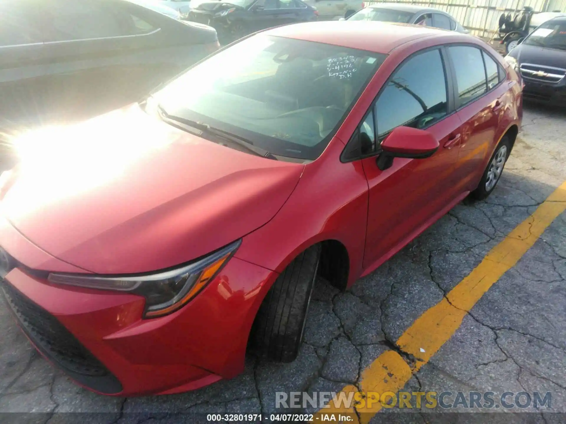 2 Photograph of a damaged car 5YFEPRAE1LP074196 TOYOTA COROLLA 2020