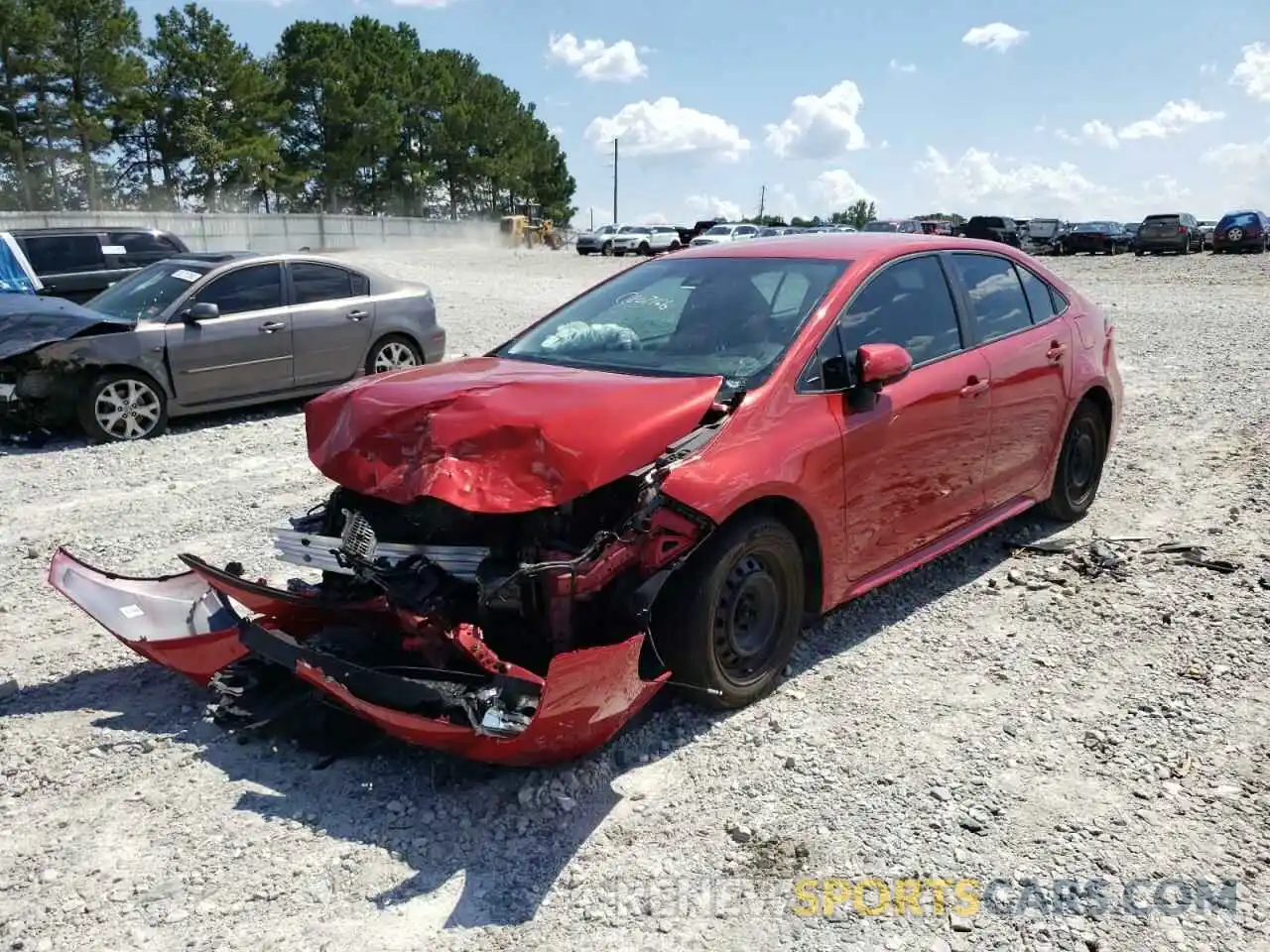 2 Photograph of a damaged car 5YFEPRAE1LP075252 TOYOTA COROLLA 2020