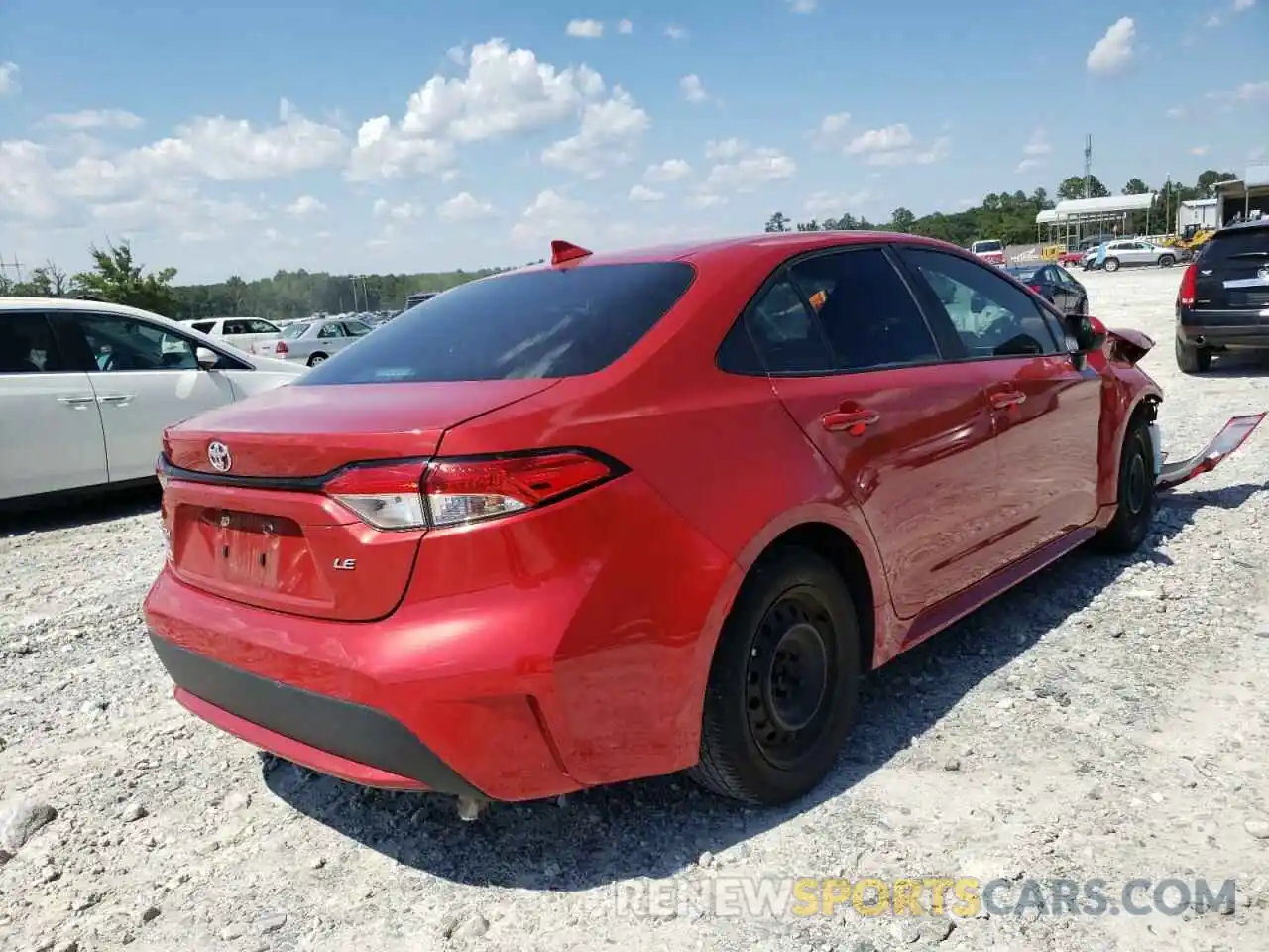 4 Photograph of a damaged car 5YFEPRAE1LP075252 TOYOTA COROLLA 2020