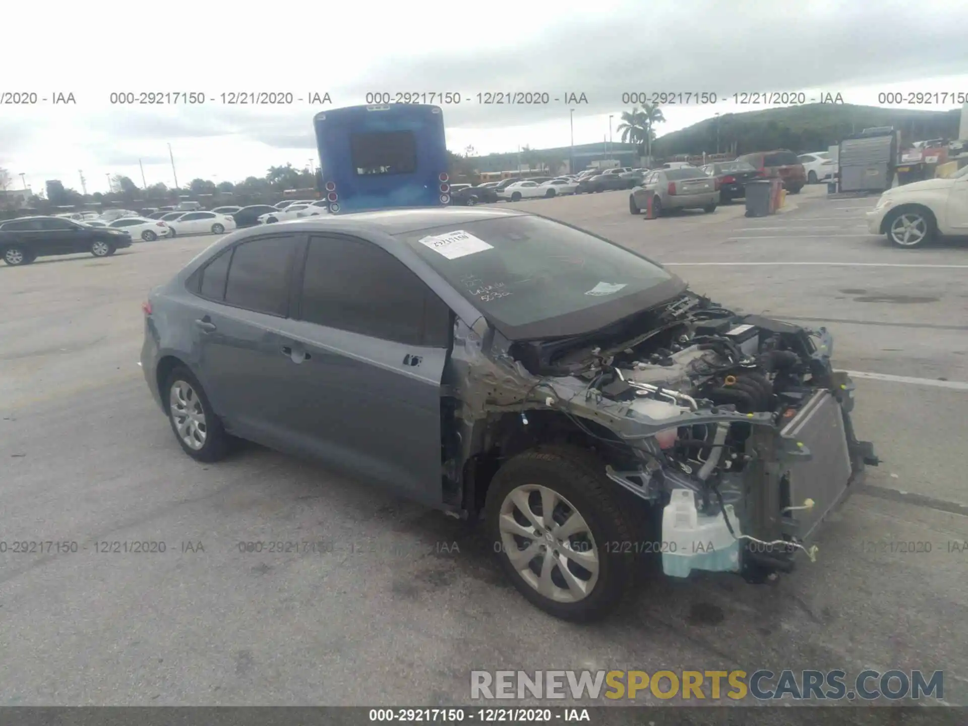 1 Photograph of a damaged car 5YFEPRAE1LP075431 TOYOTA COROLLA 2020