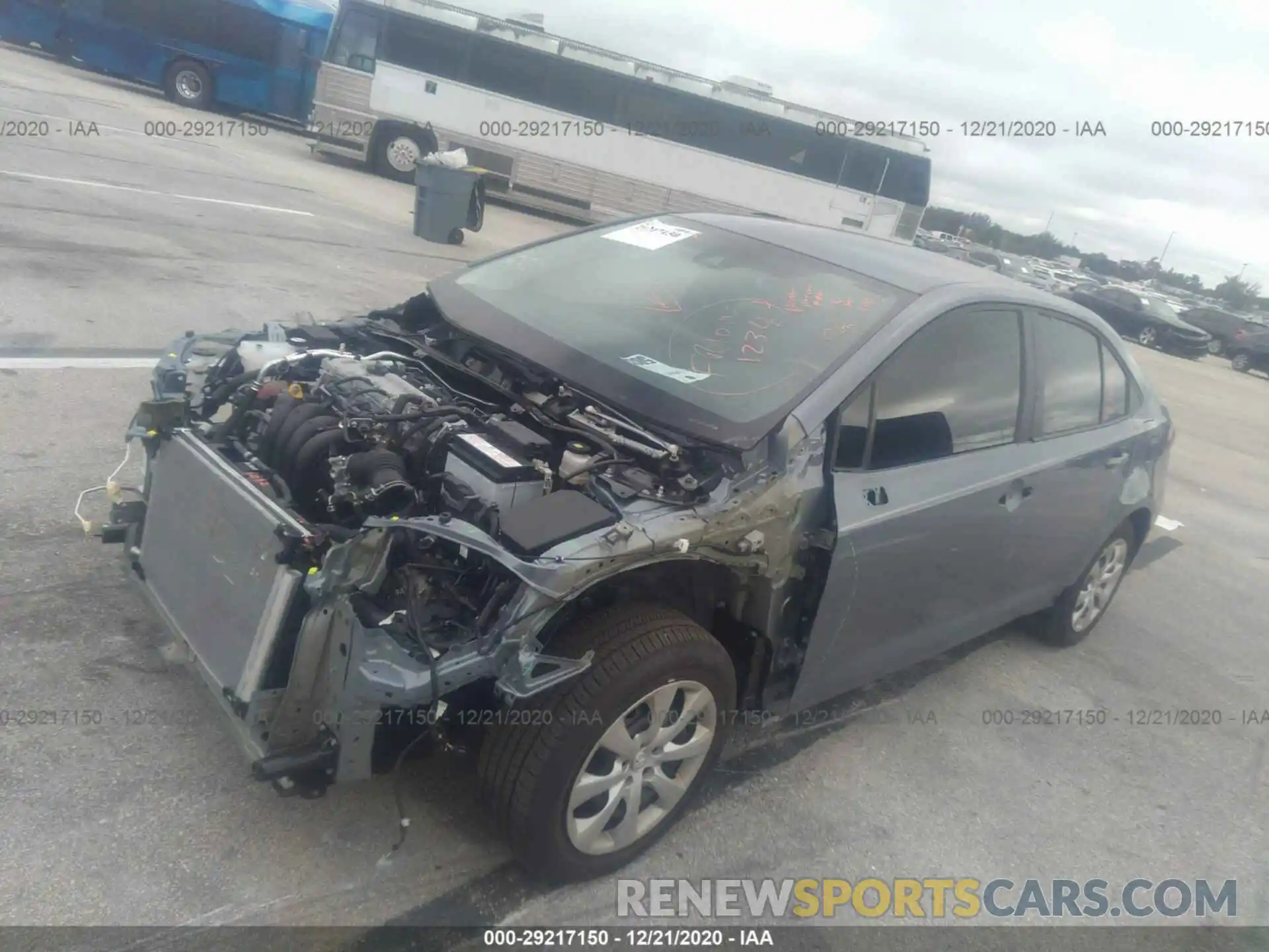 2 Photograph of a damaged car 5YFEPRAE1LP075431 TOYOTA COROLLA 2020