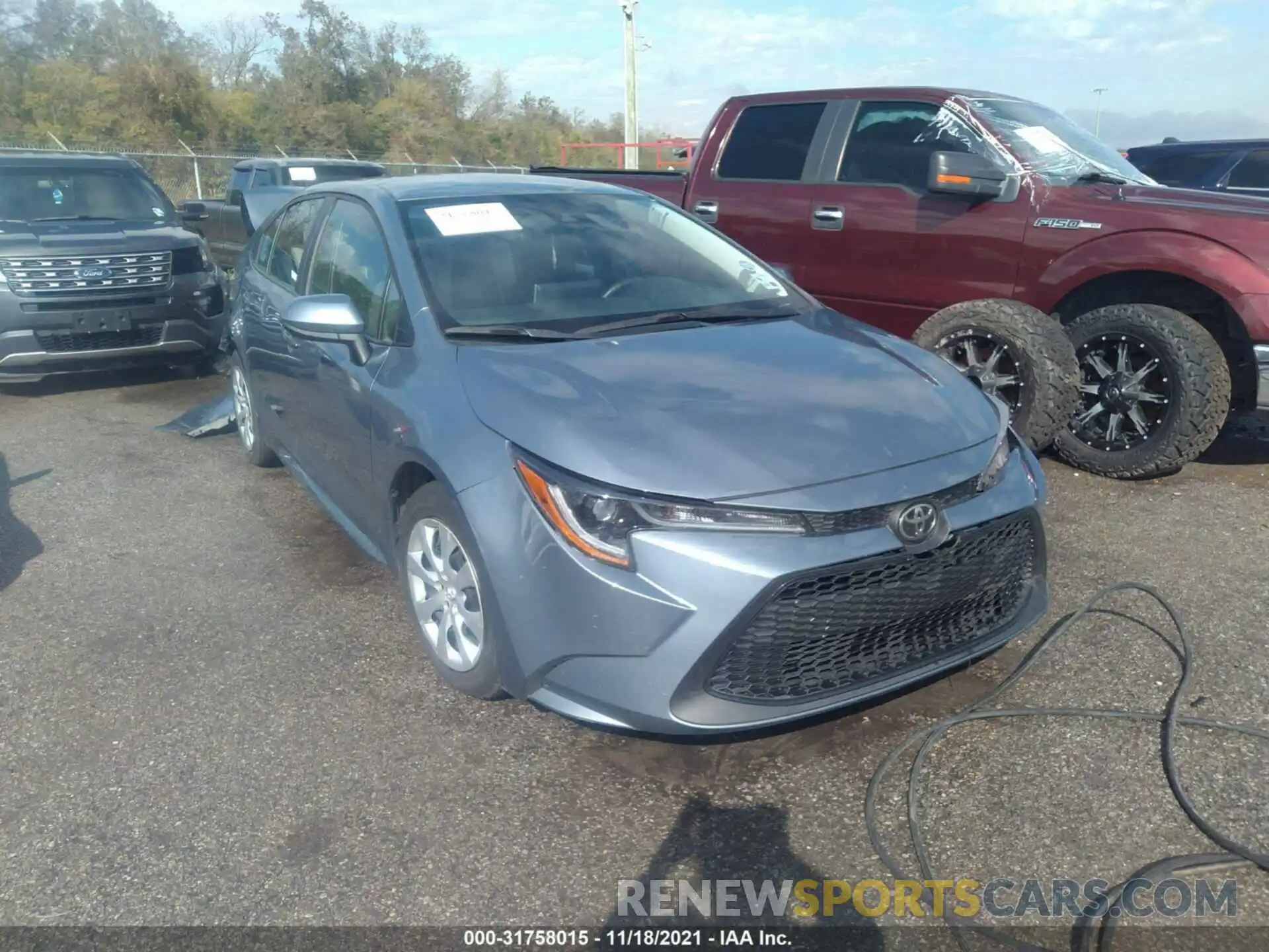 1 Photograph of a damaged car 5YFEPRAE1LP075462 TOYOTA COROLLA 2020