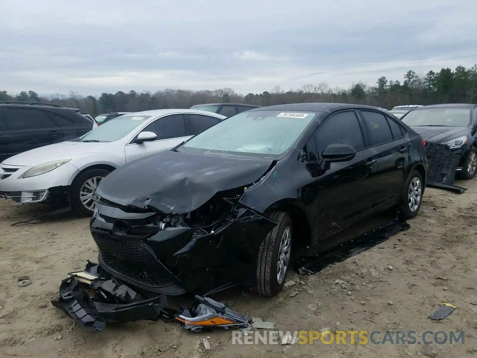 2 Photograph of a damaged car 5YFEPRAE1LP075820 TOYOTA COROLLA 2020