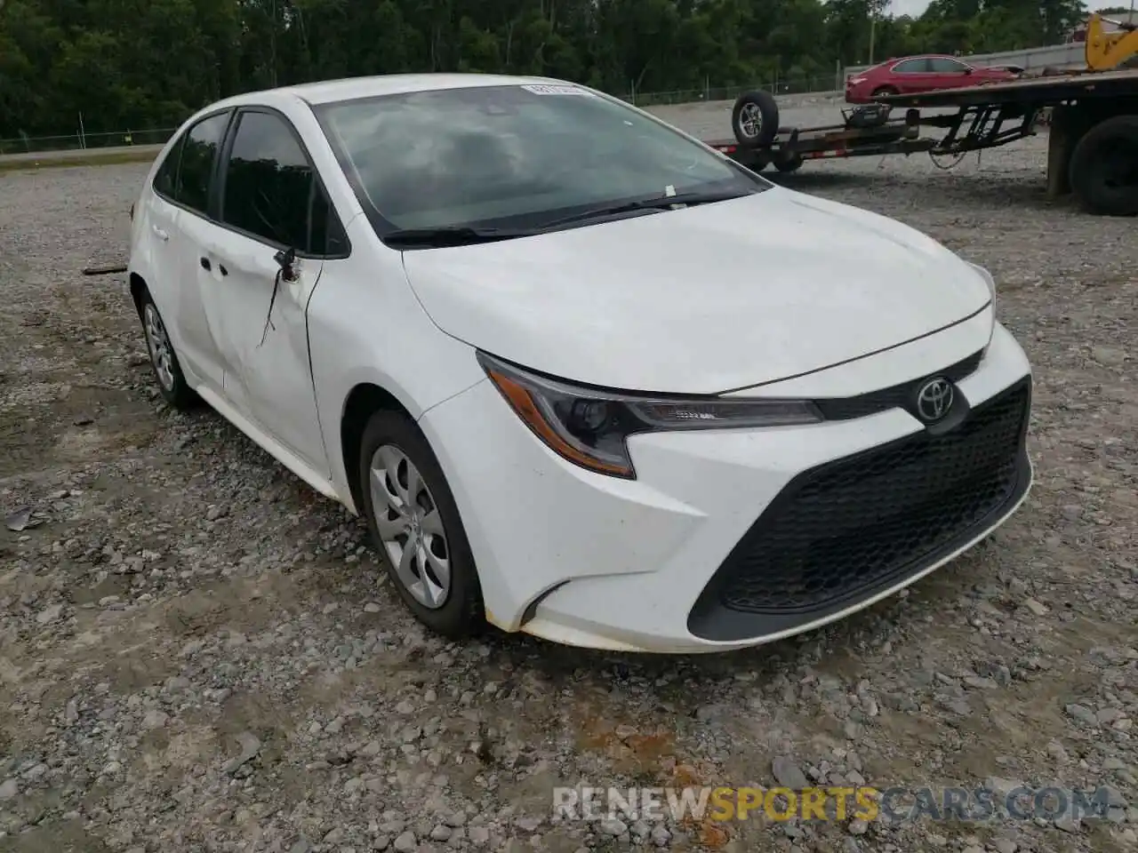 1 Photograph of a damaged car 5YFEPRAE1LP077308 TOYOTA COROLLA 2020