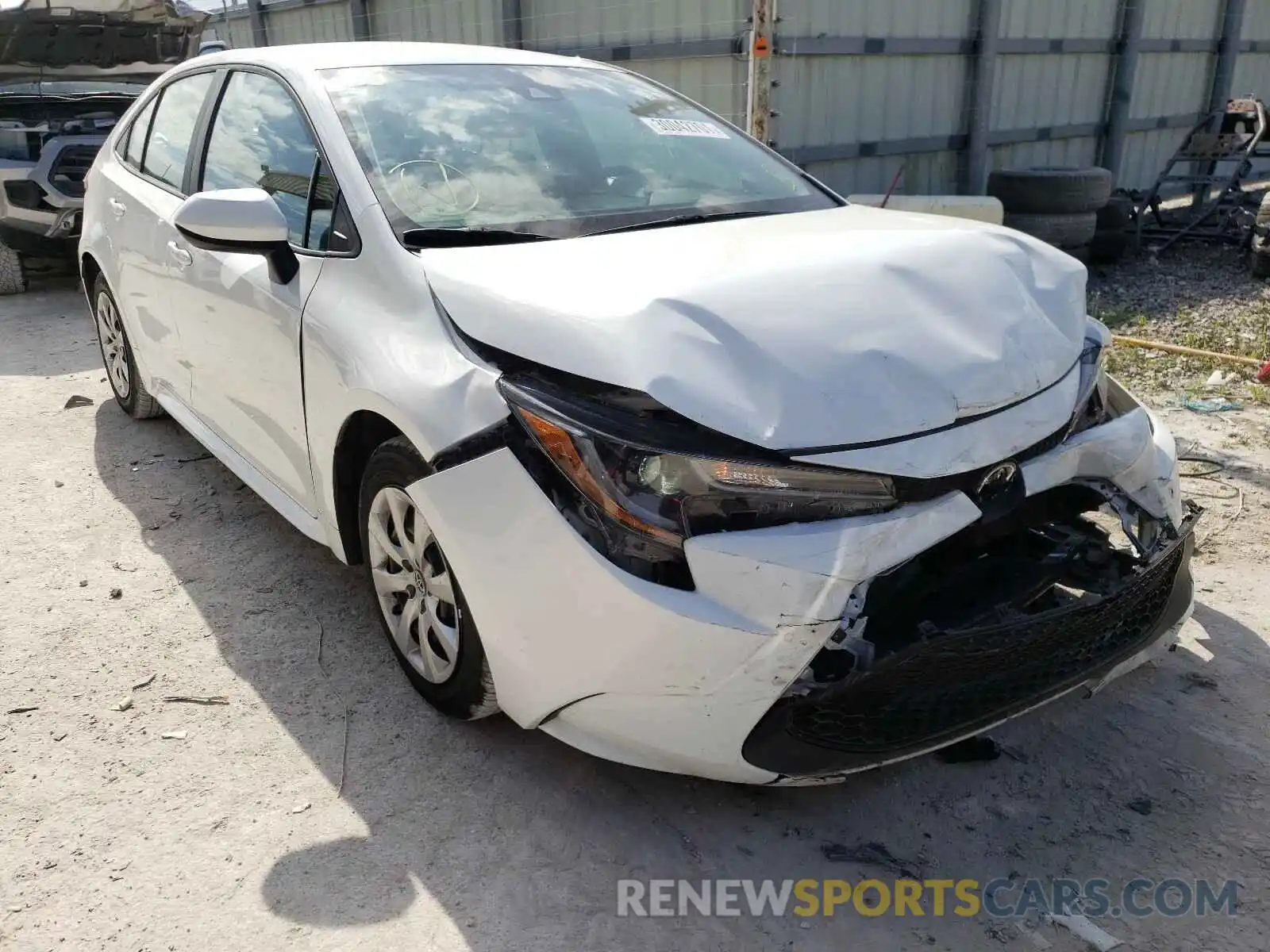 1 Photograph of a damaged car 5YFEPRAE1LP077356 TOYOTA COROLLA 2020