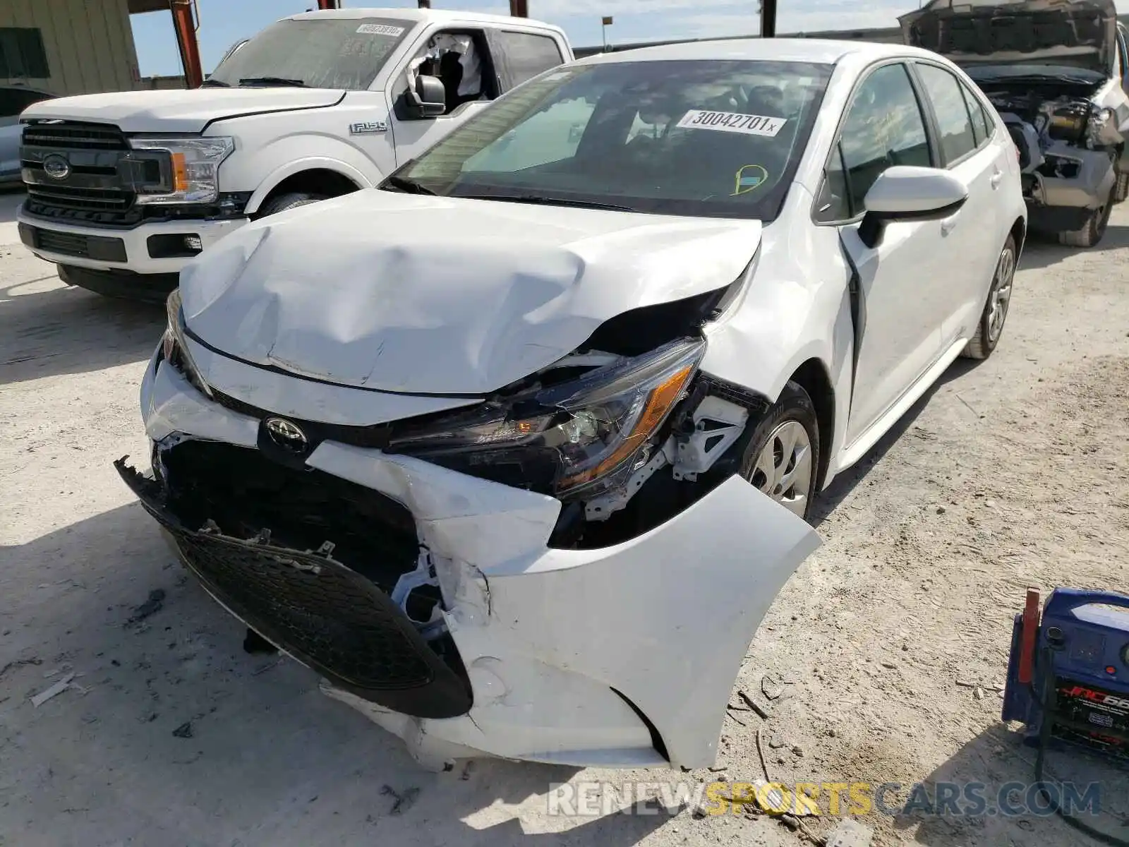 2 Photograph of a damaged car 5YFEPRAE1LP077356 TOYOTA COROLLA 2020