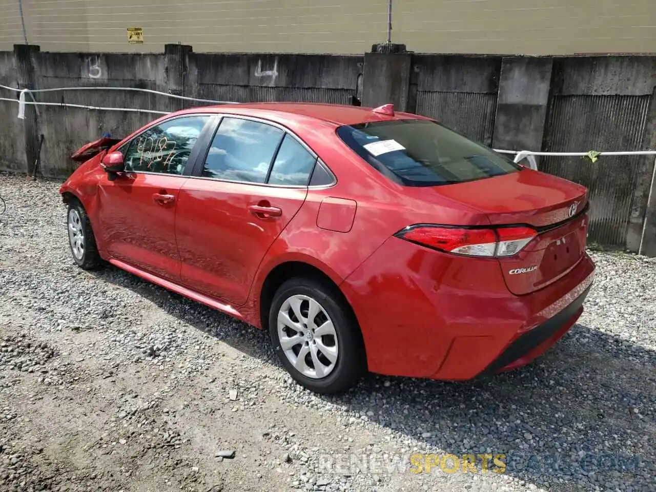 3 Photograph of a damaged car 5YFEPRAE1LP078166 TOYOTA COROLLA 2020