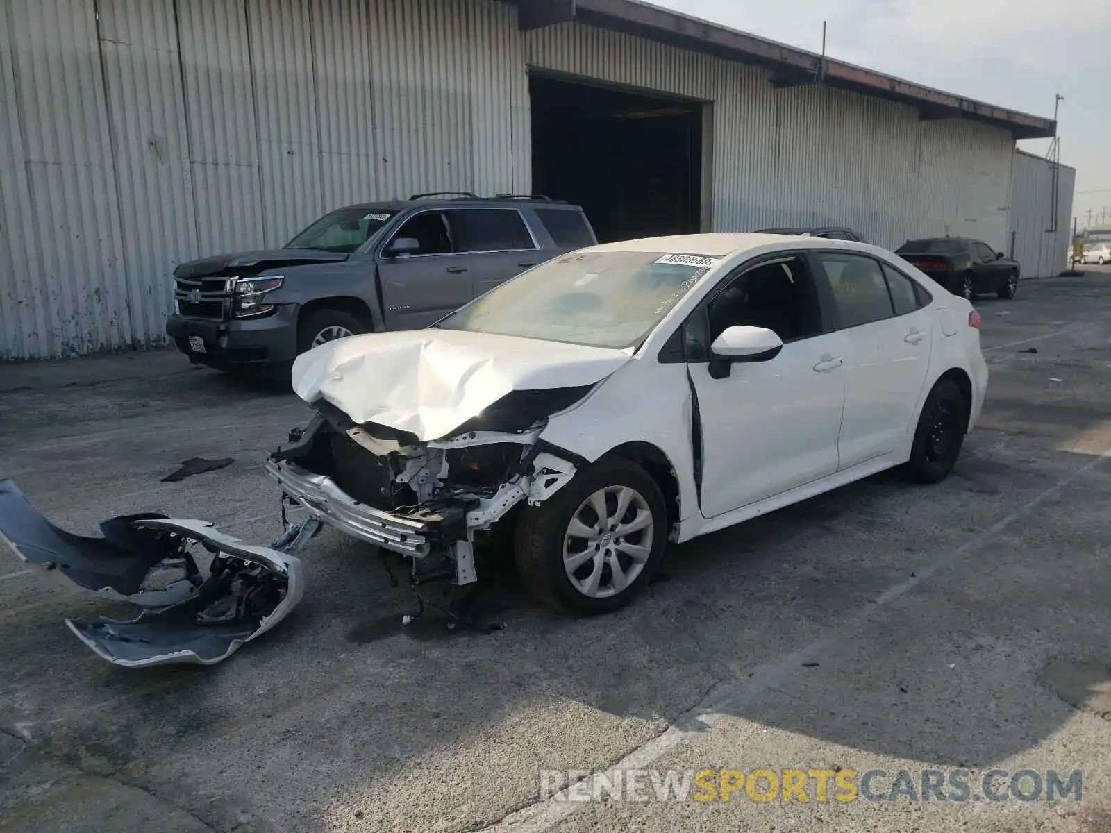 2 Photograph of a damaged car 5YFEPRAE1LP078247 TOYOTA COROLLA 2020