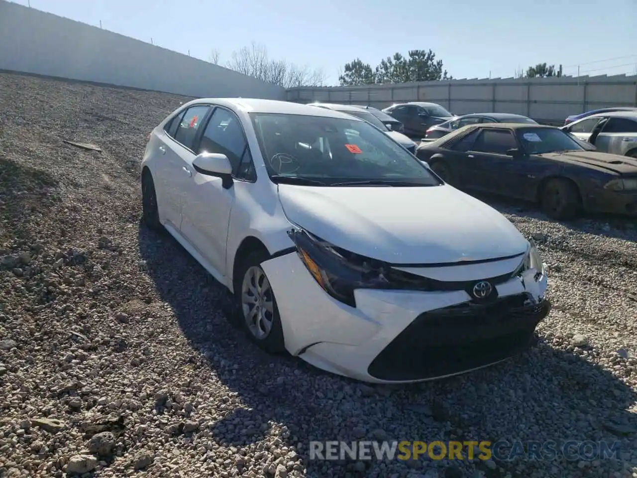 1 Photograph of a damaged car 5YFEPRAE1LP078331 TOYOTA COROLLA 2020