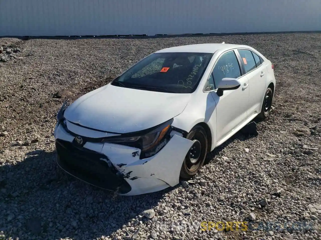 2 Photograph of a damaged car 5YFEPRAE1LP078331 TOYOTA COROLLA 2020