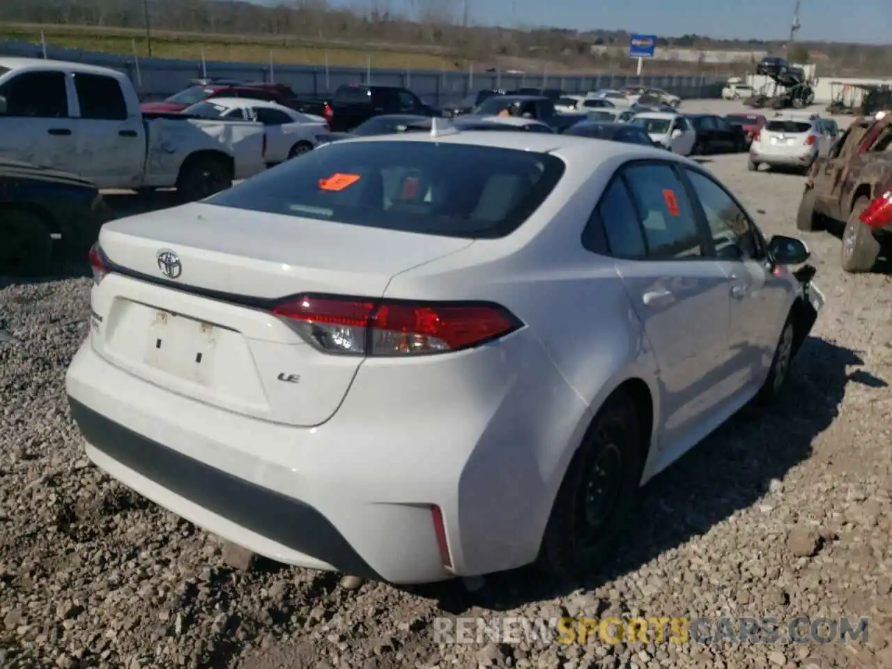 4 Photograph of a damaged car 5YFEPRAE1LP078331 TOYOTA COROLLA 2020