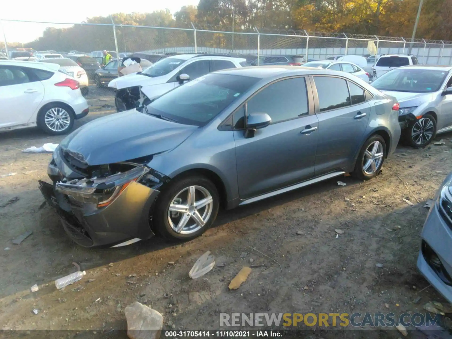 2 Photograph of a damaged car 5YFEPRAE1LP078510 TOYOTA COROLLA 2020