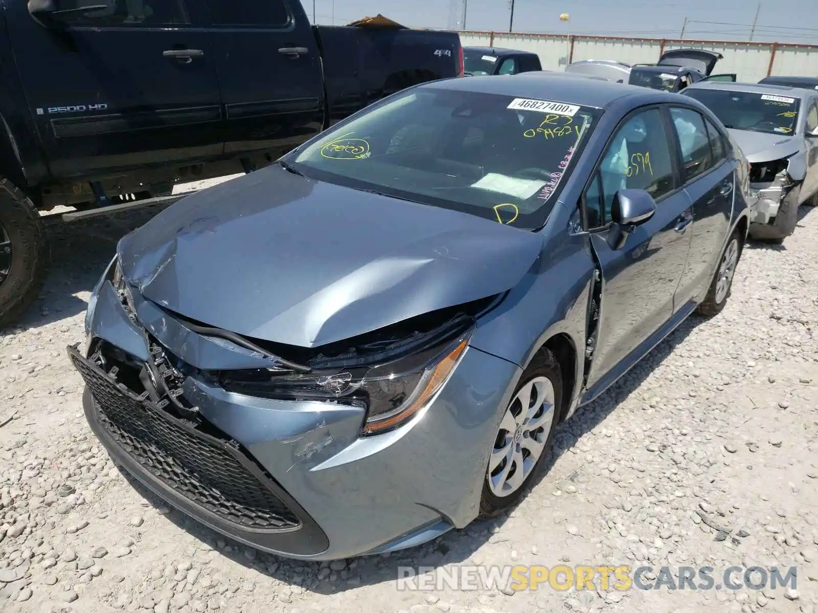 2 Photograph of a damaged car 5YFEPRAE1LP079821 TOYOTA COROLLA 2020