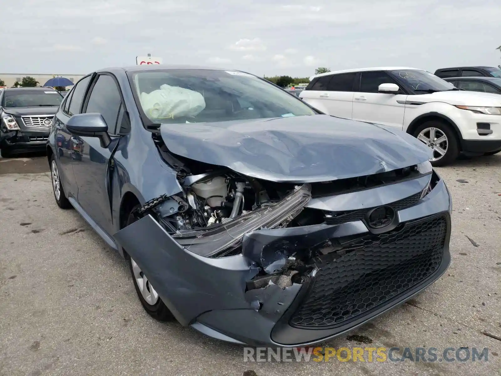 1 Photograph of a damaged car 5YFEPRAE1LP080032 TOYOTA COROLLA 2020