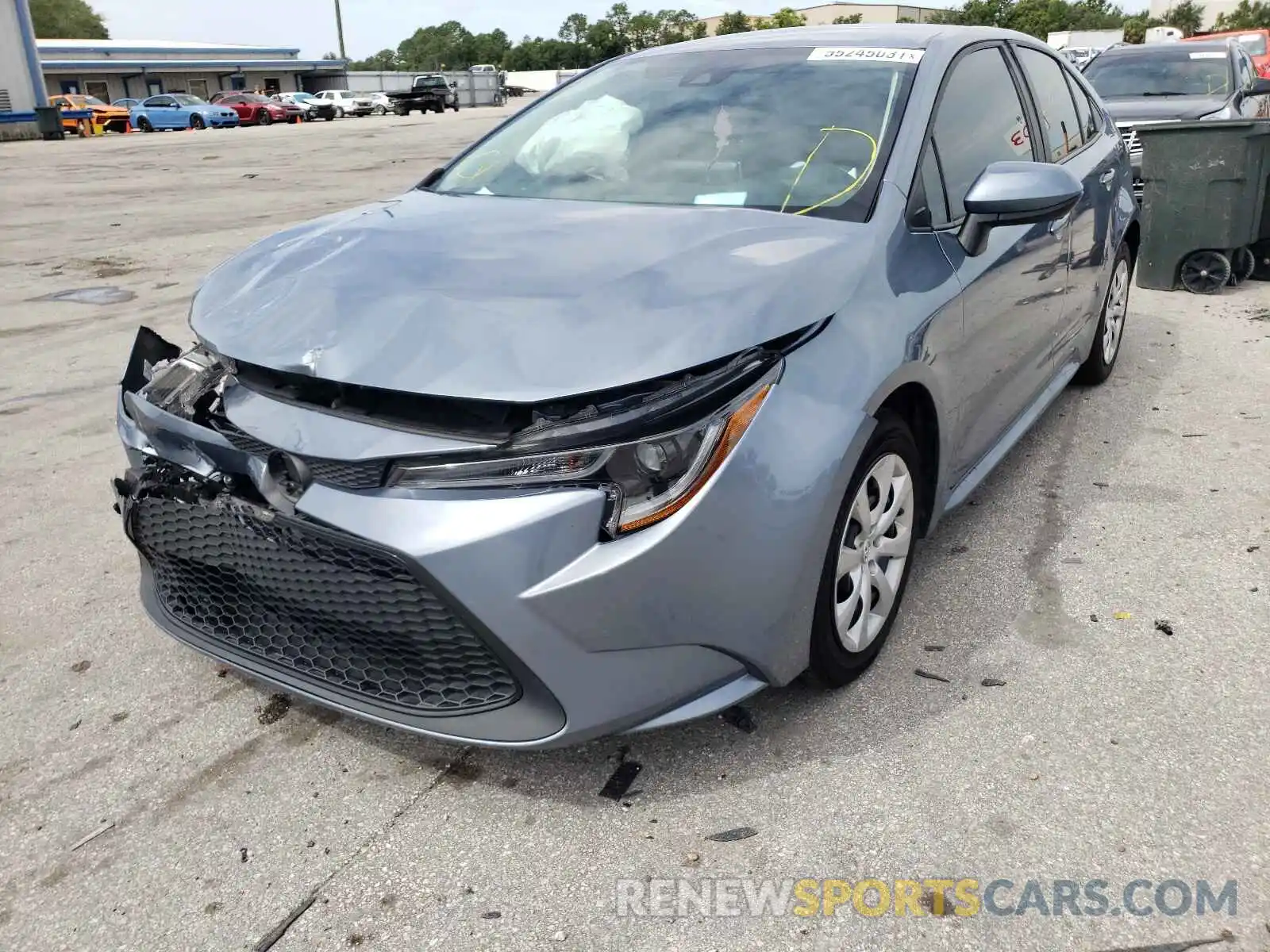 2 Photograph of a damaged car 5YFEPRAE1LP080032 TOYOTA COROLLA 2020